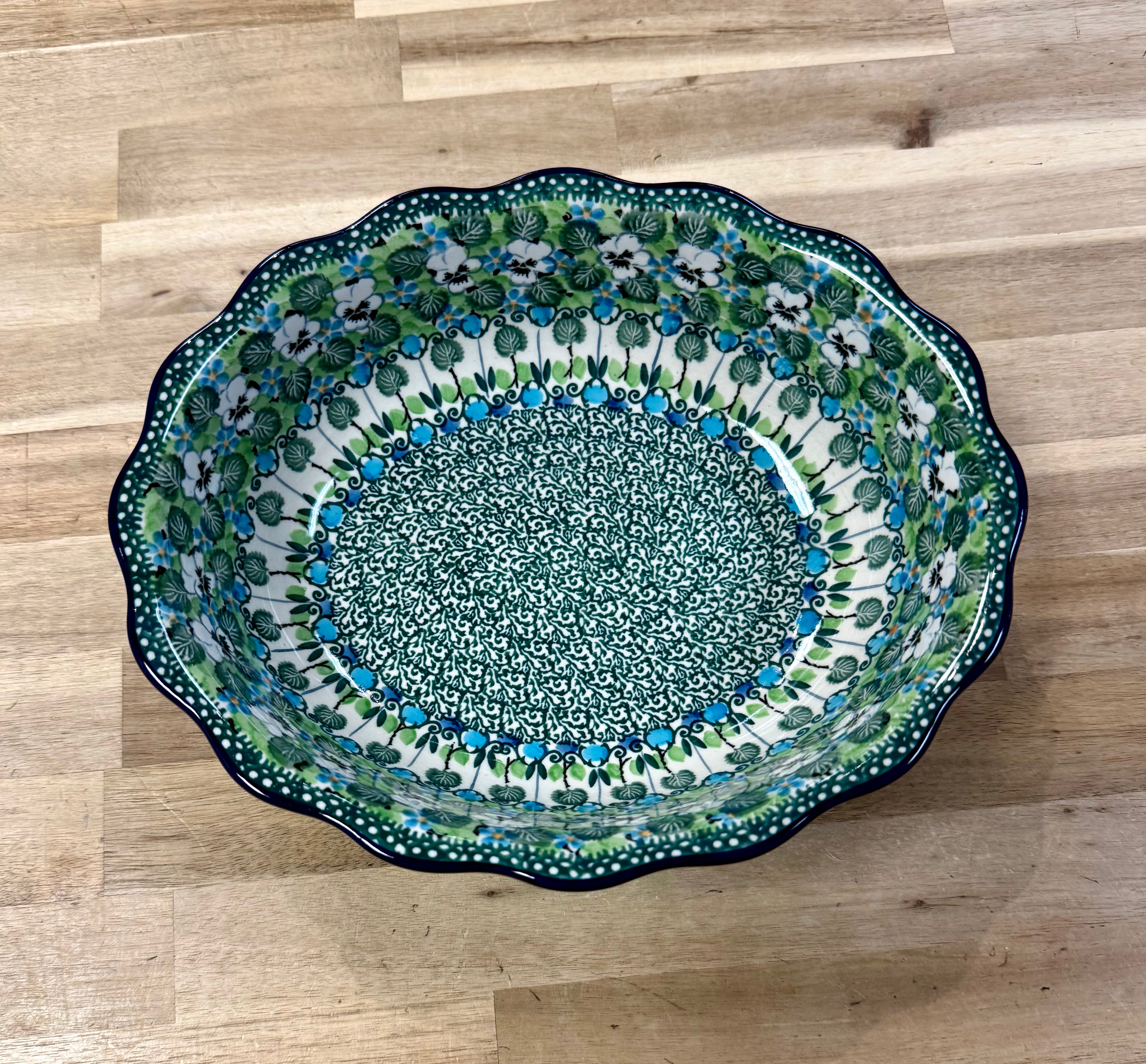 Polish Pottery Unikat 4795 Serving Bowl