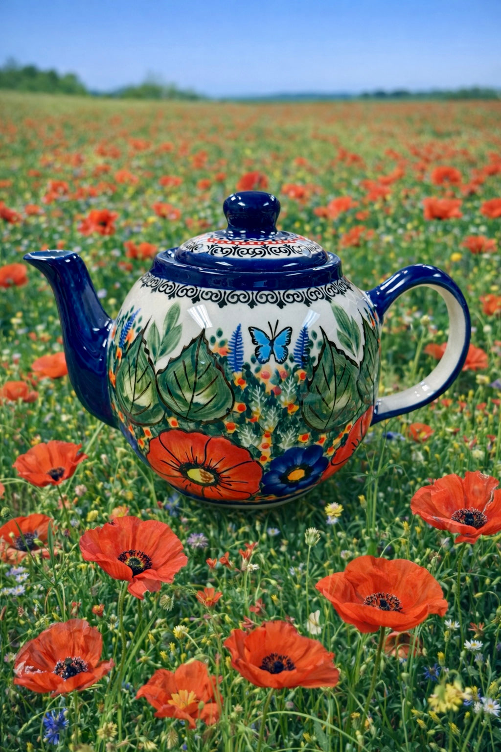 Polish Pottery Unikat CerRaf Teapot