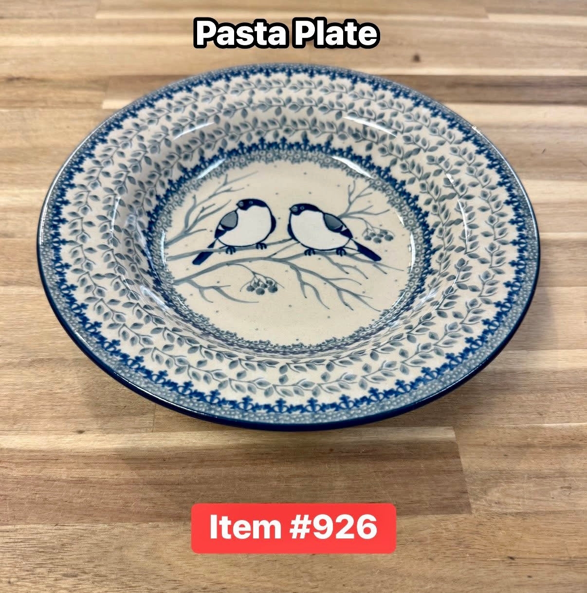 Polish Pottery Unikat 4830 Pasta Plate