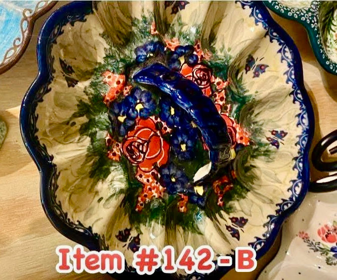 Polish Pottery Unikat CerRaf Egg Tray