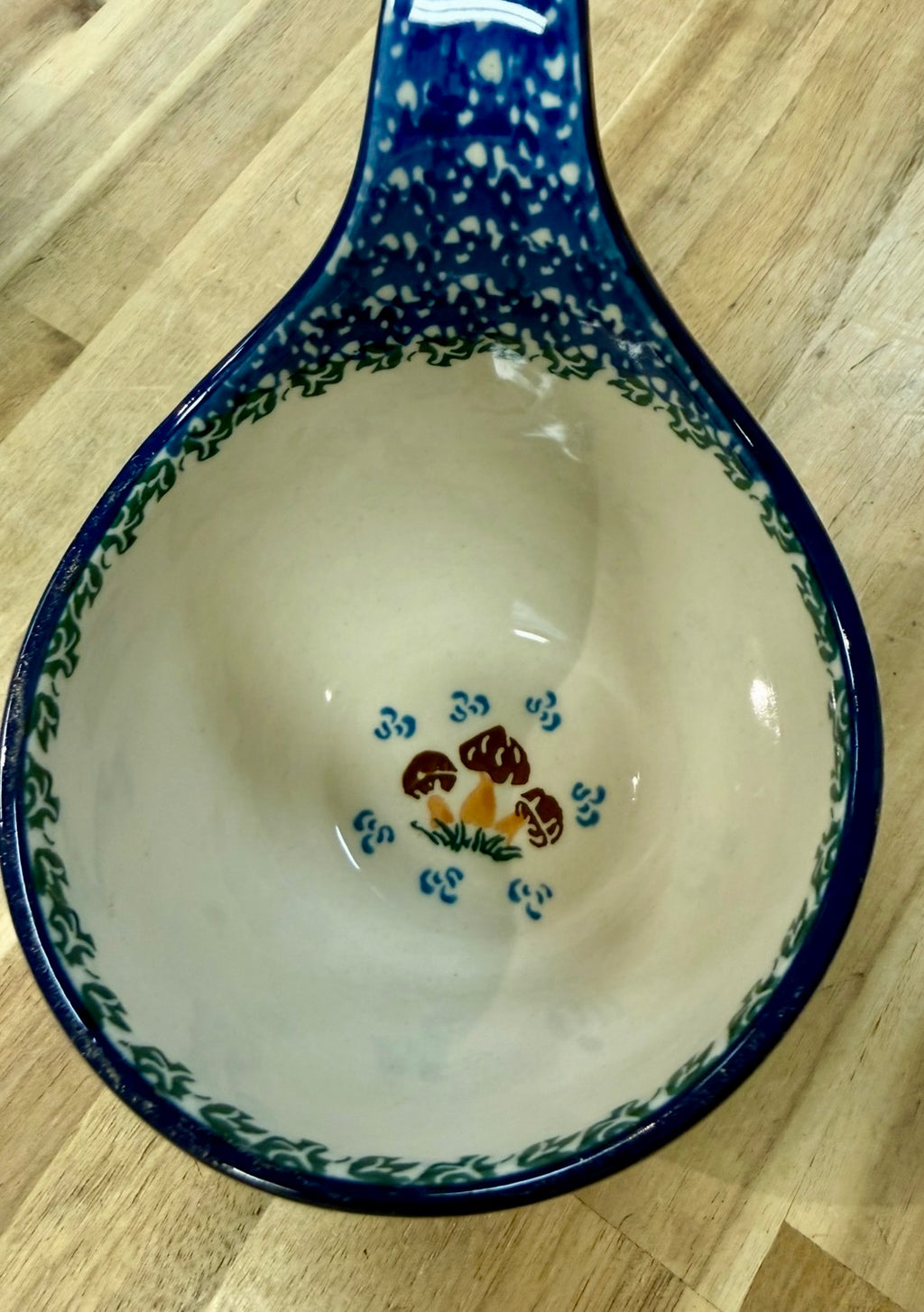 Polish Pottery Traditional Mushroom Soup Mug