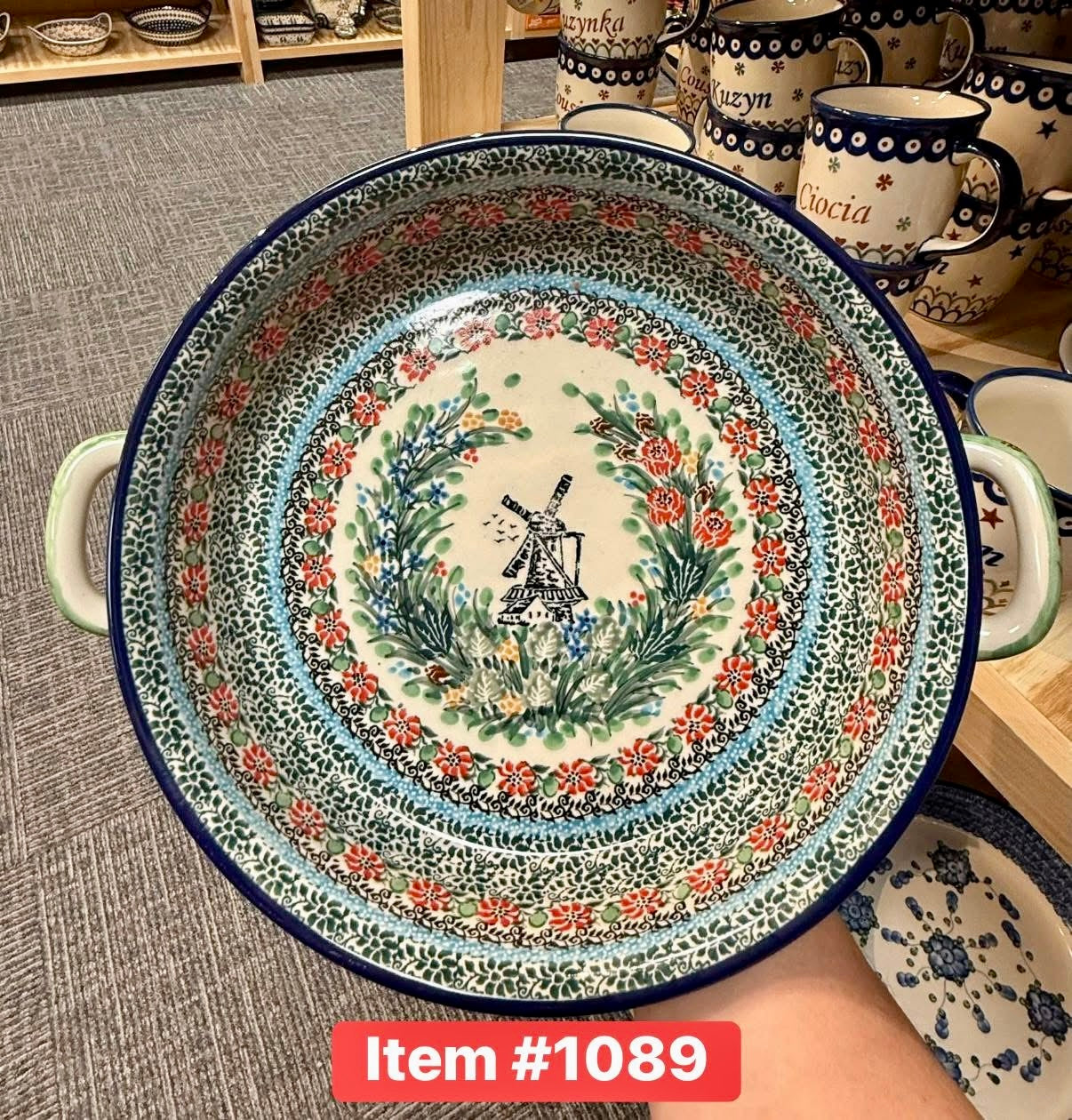 Polish Pottery Unikat 3523 Kielbasa Dish