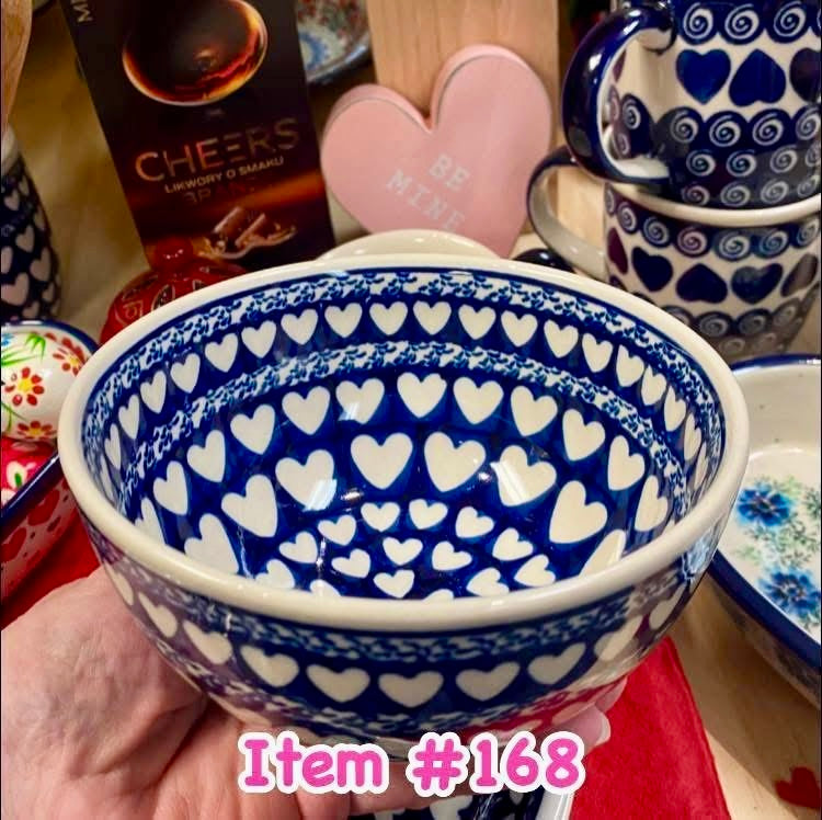 Polish Pottery Traditional(Hearts) Bowl