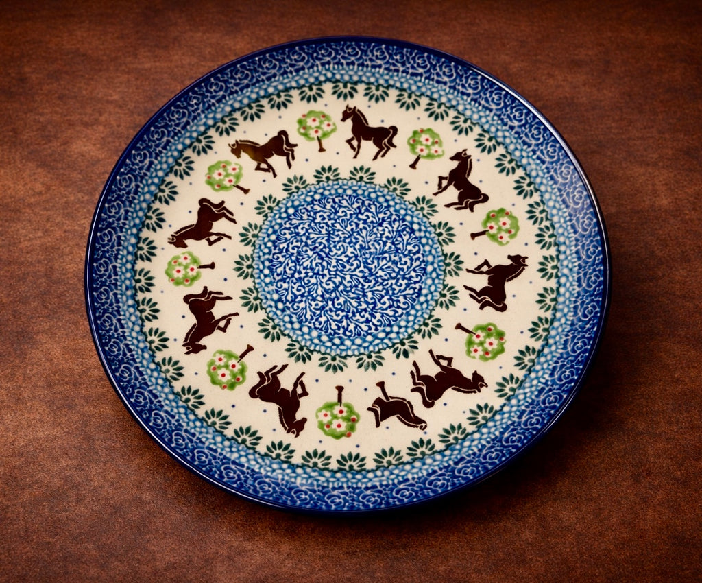 Polish Pottery Traditional(Horse) Salad Plate
