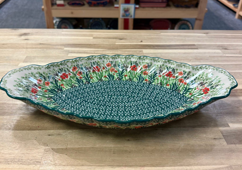 Polish Pottery Sculpted Serving Dish - Unikat 4335