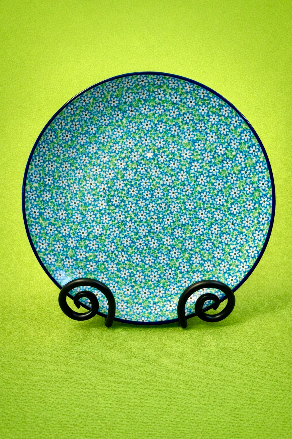 Polish Pottery Traditional(Fresh Flowers) Dinner Plate