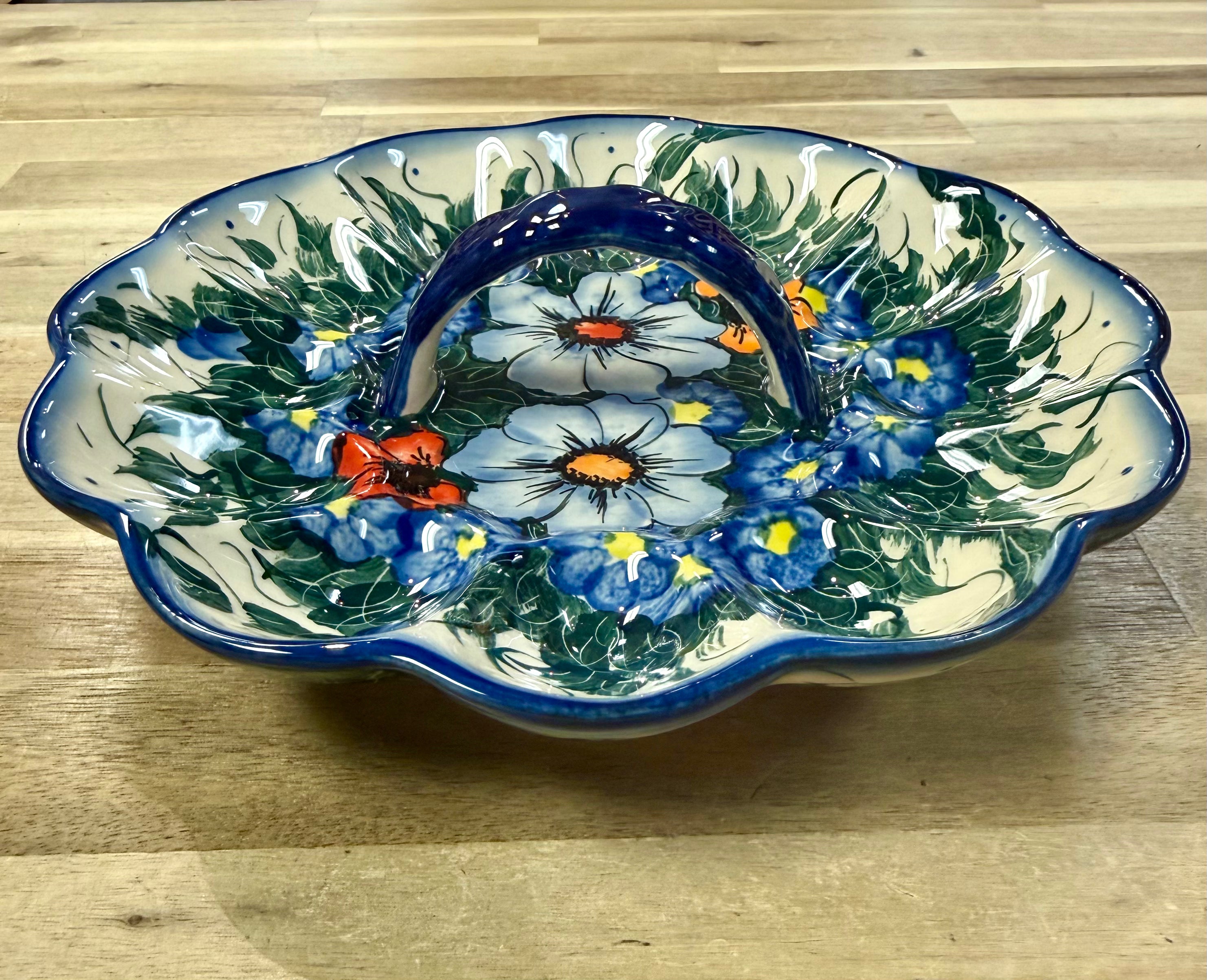 Polish Pottery Unikat CerRaf Egg Tray