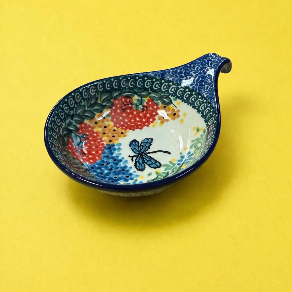Polish Pottery Unikat 4612 Lg Spoon Rest