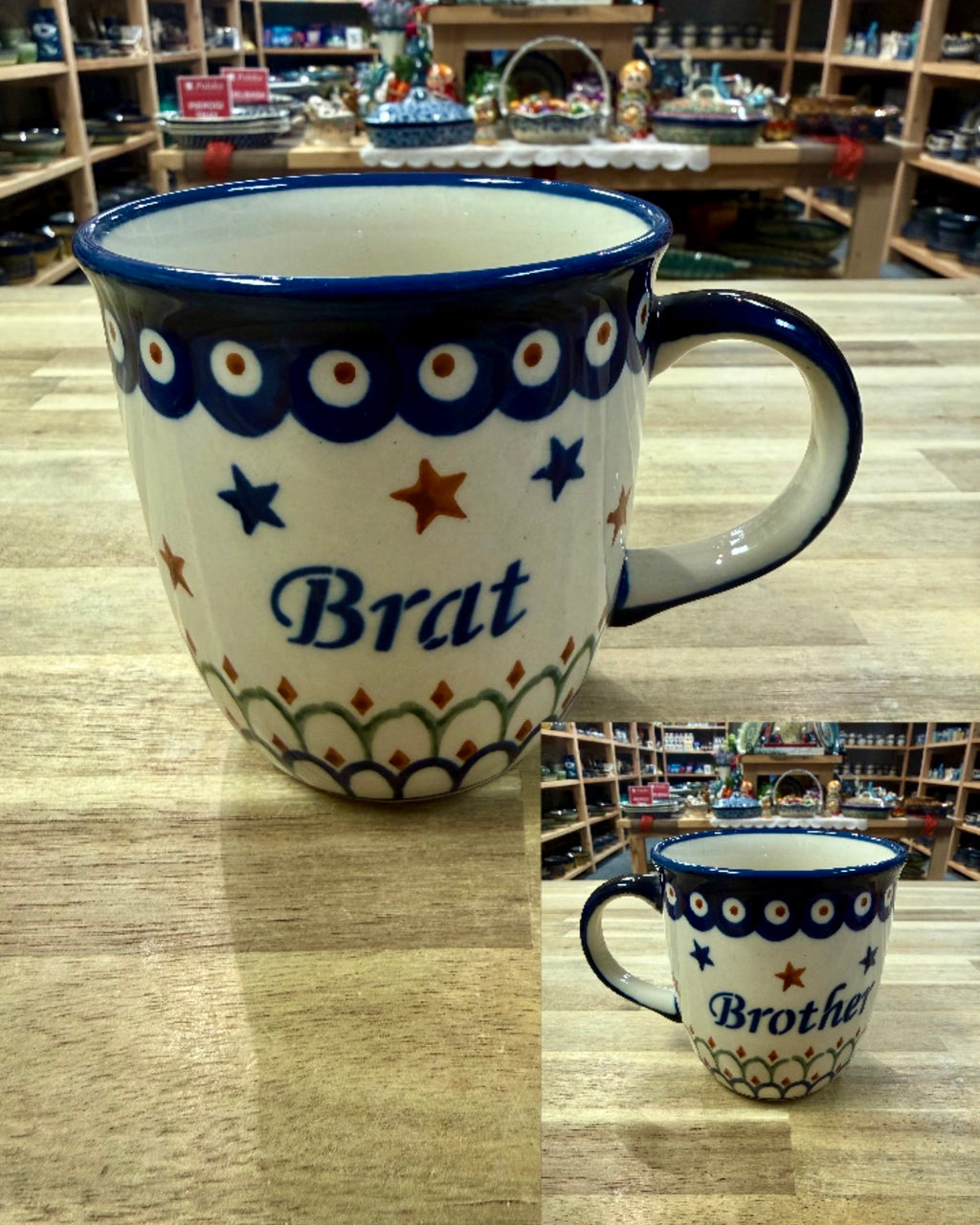 Polish Pottery Brat/Brother Mug