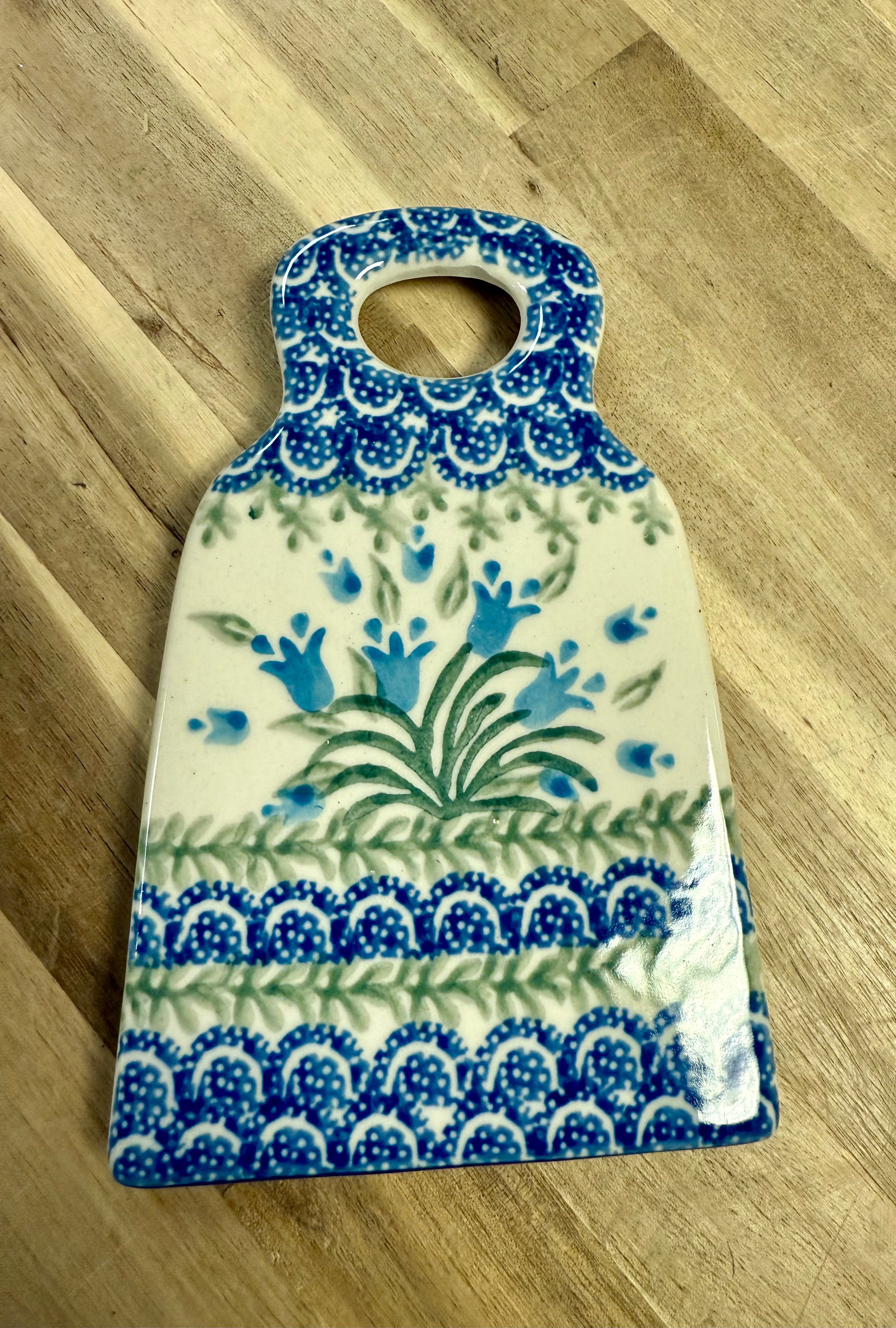 Polish Pottery Traditional(Blue Tulip) Grater/Zester