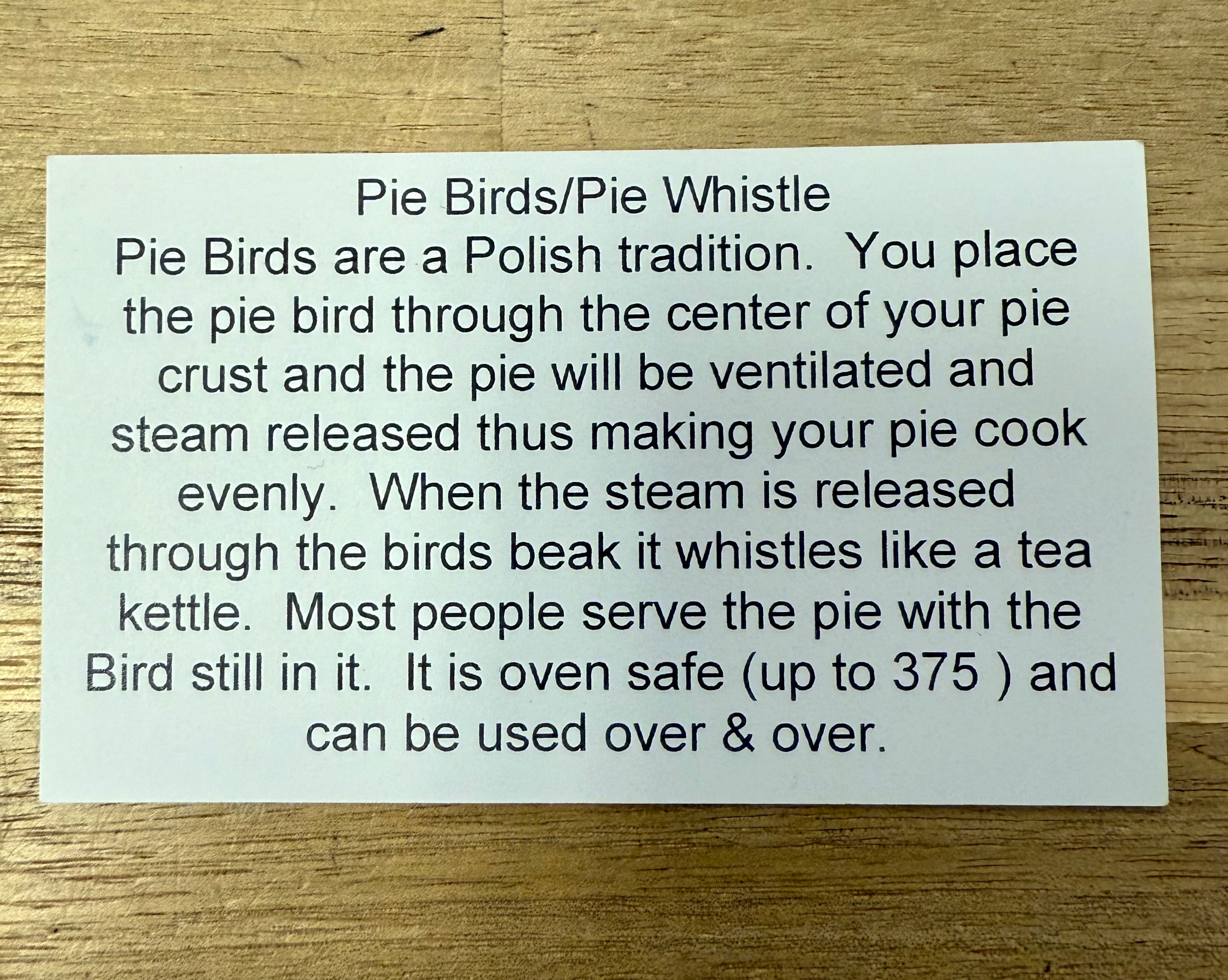 Polish Pottery Traditional(Mushrooms) Pie Bird
