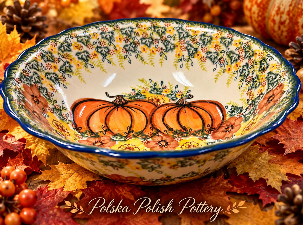 Polish Pottery Bowl - Unikat Vena Hand Signed