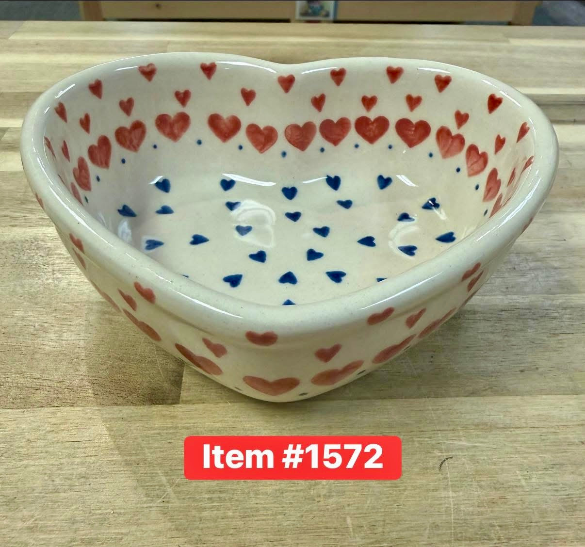 Polish Pottery Unikat Vena Heart Dish