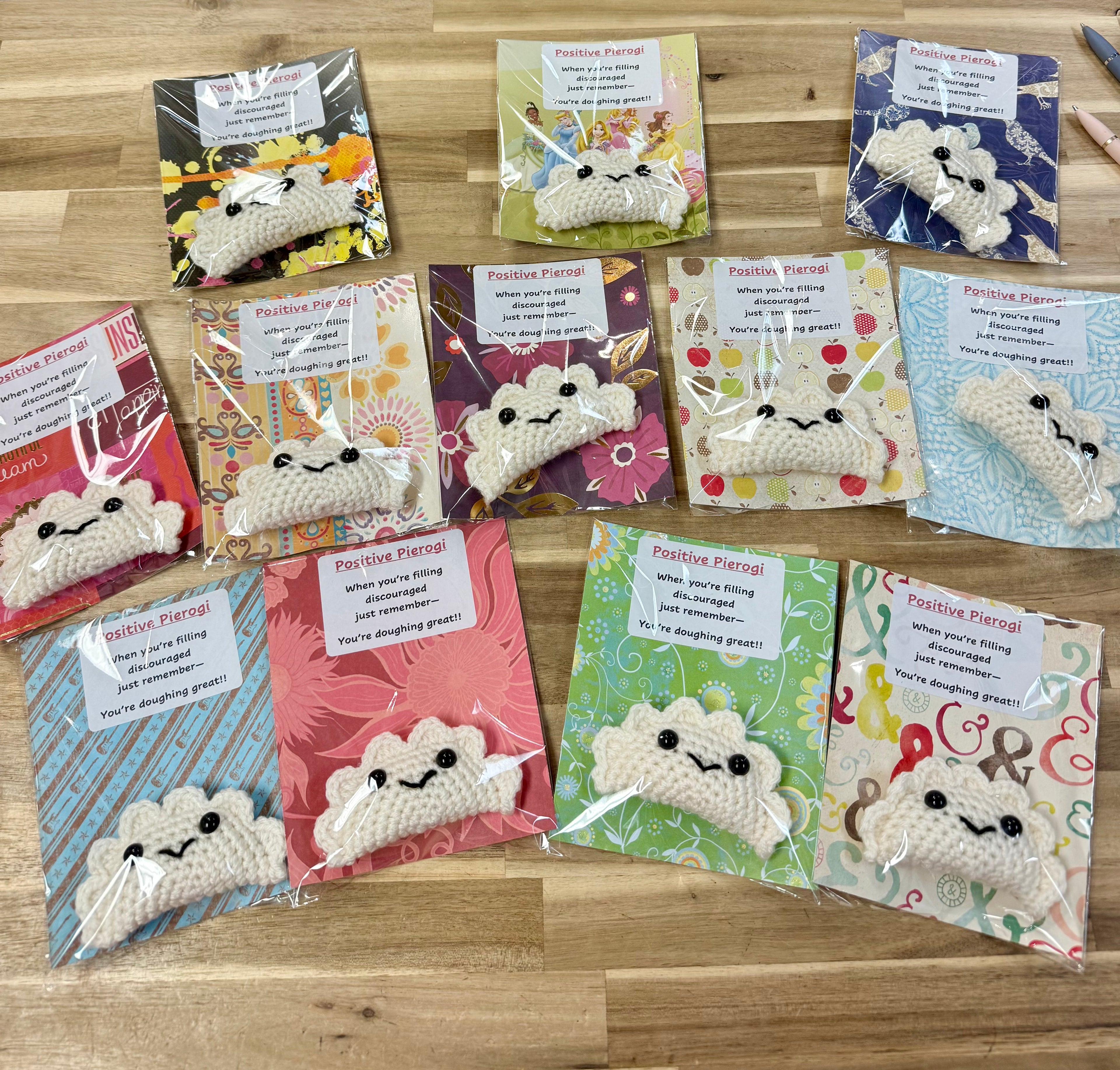 Positive Pierogi(Hand Crocheted)