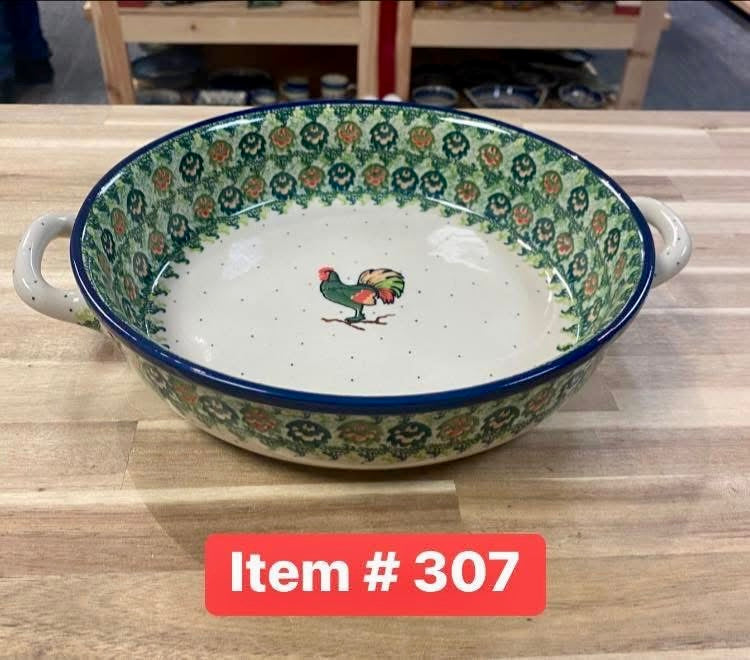 Polish Pottery Kielbasa Dish - Unikat 4760