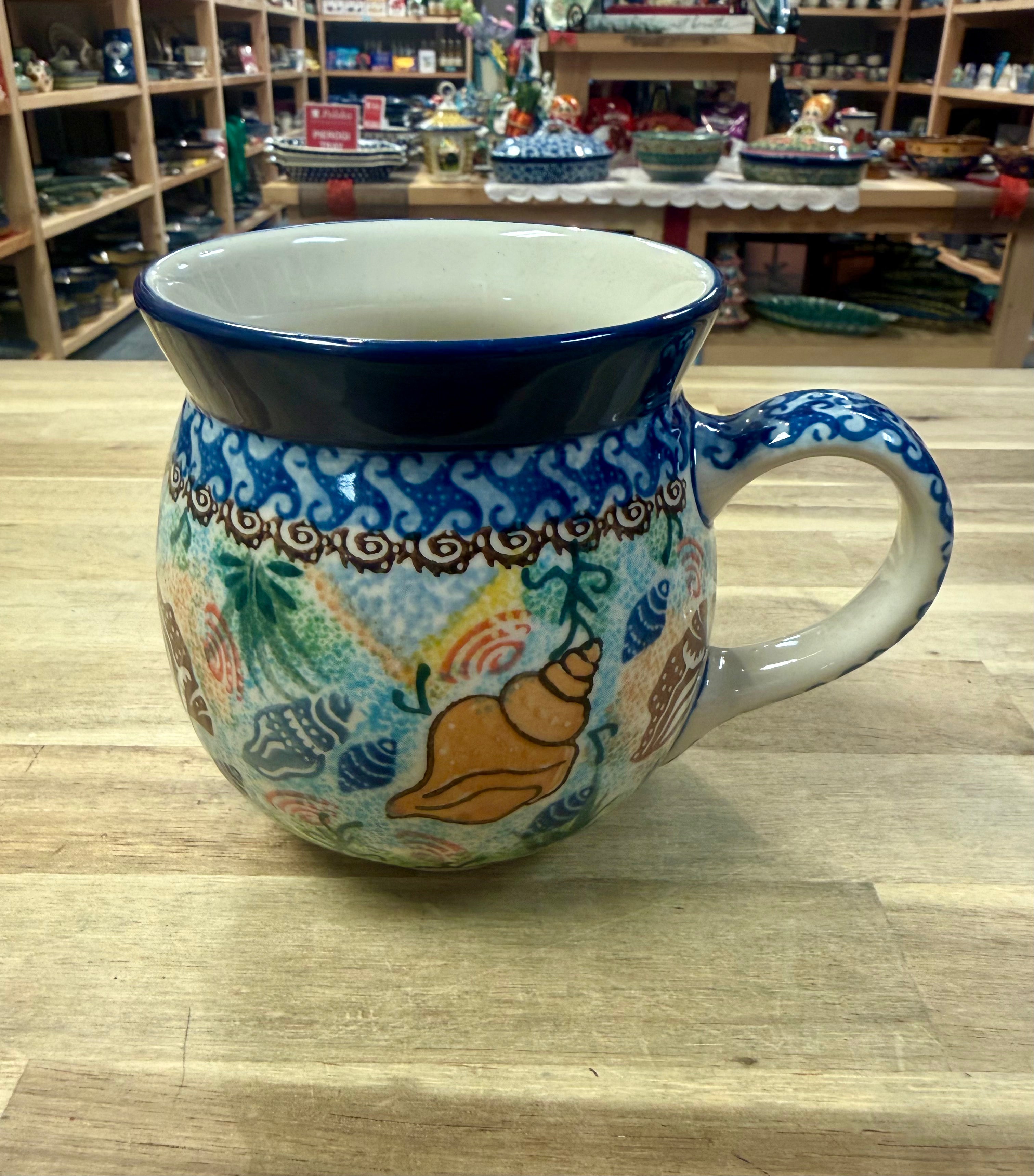 Polish Pottery Bubble Mug - Unikat 1899 Seashells