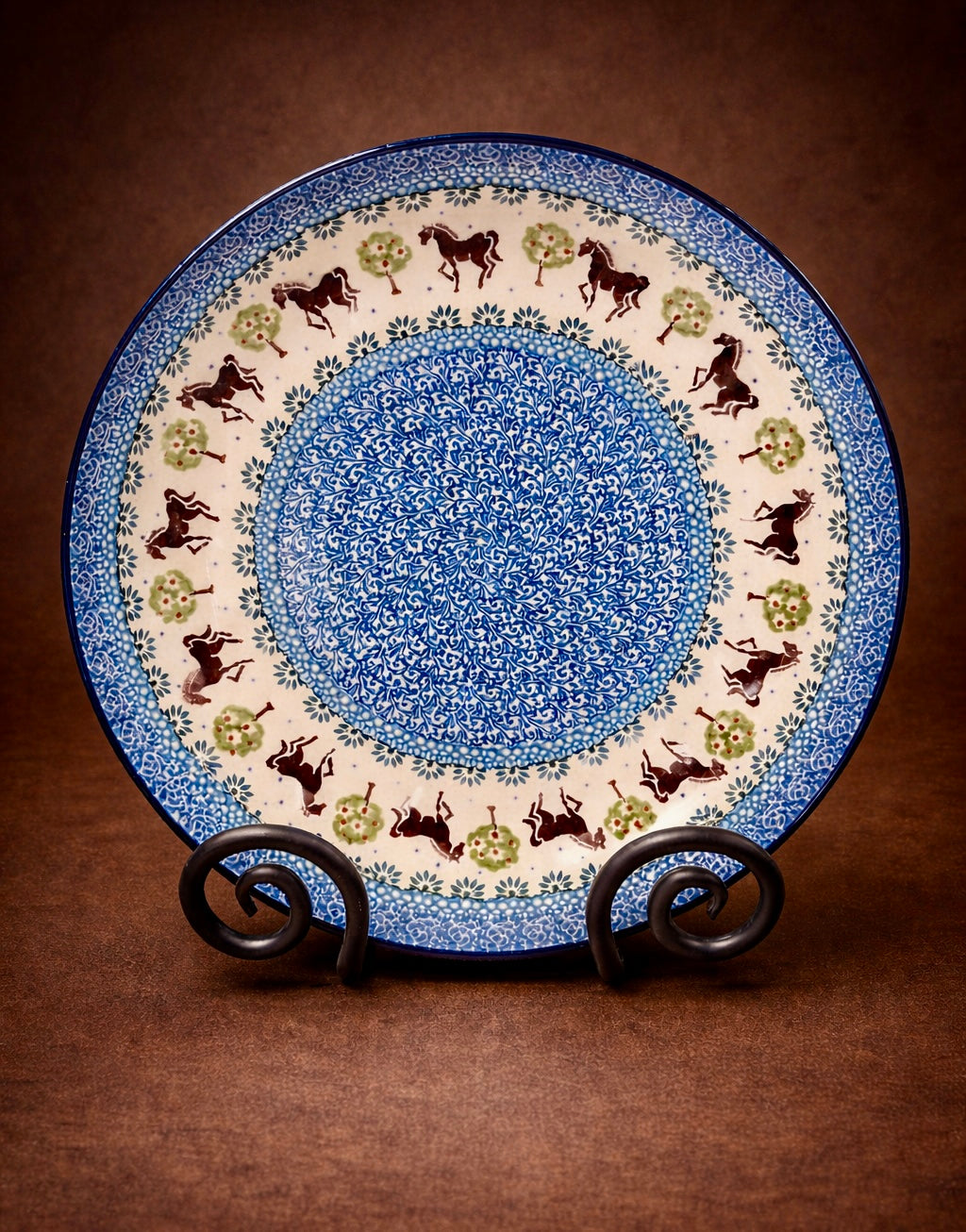 Polish Pottery Traditional(Horse) Dinner Plate