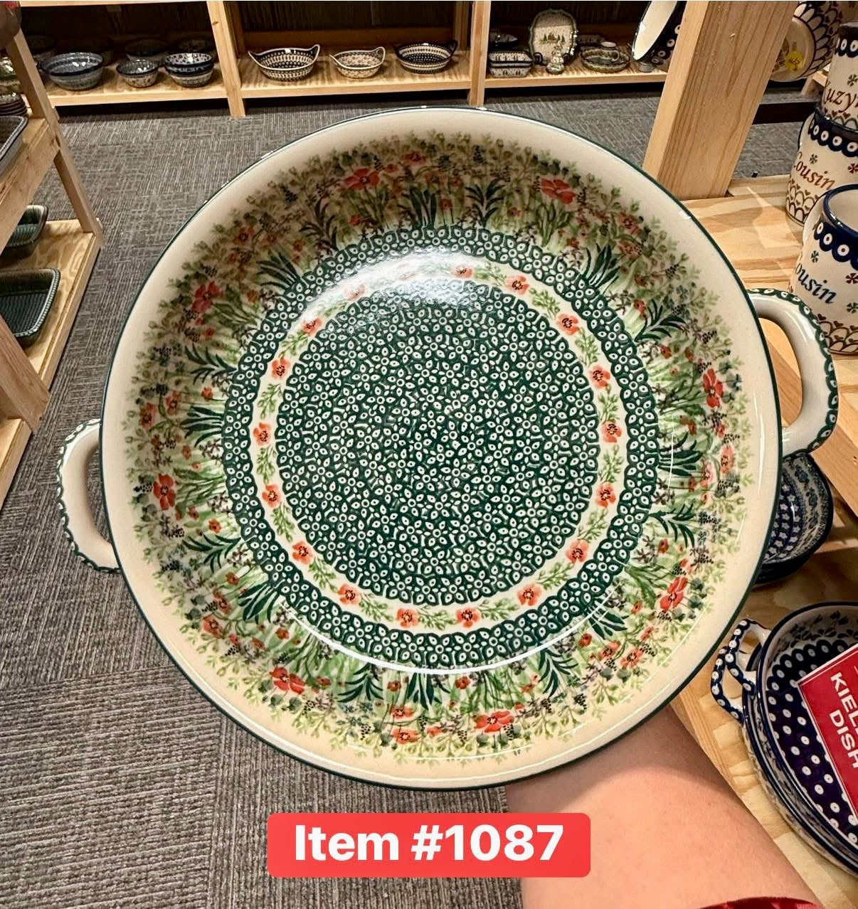 Polish Pottery Unikat 4335 Kielbasa Dish