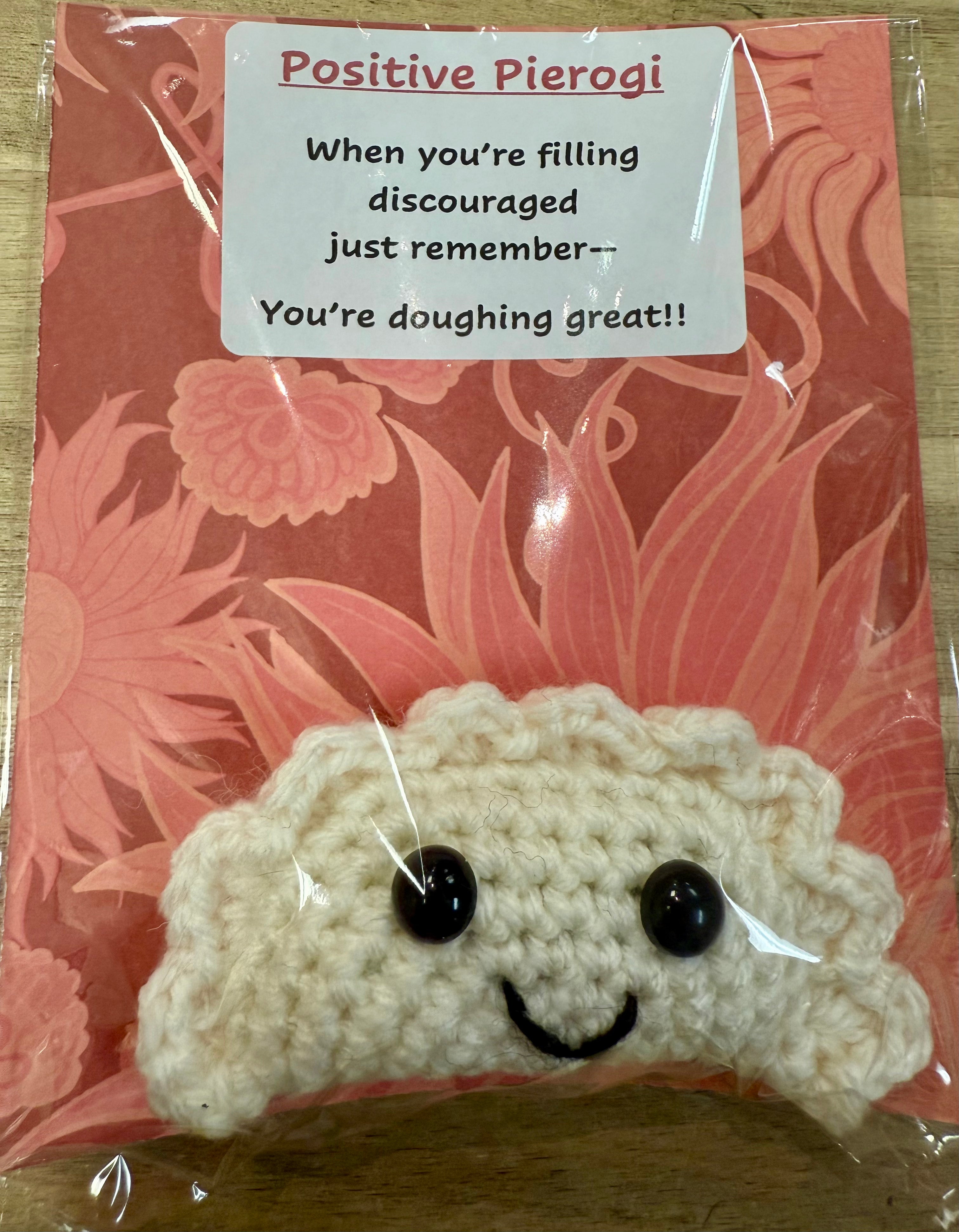 Positive Pierogi(Hand Crocheted)