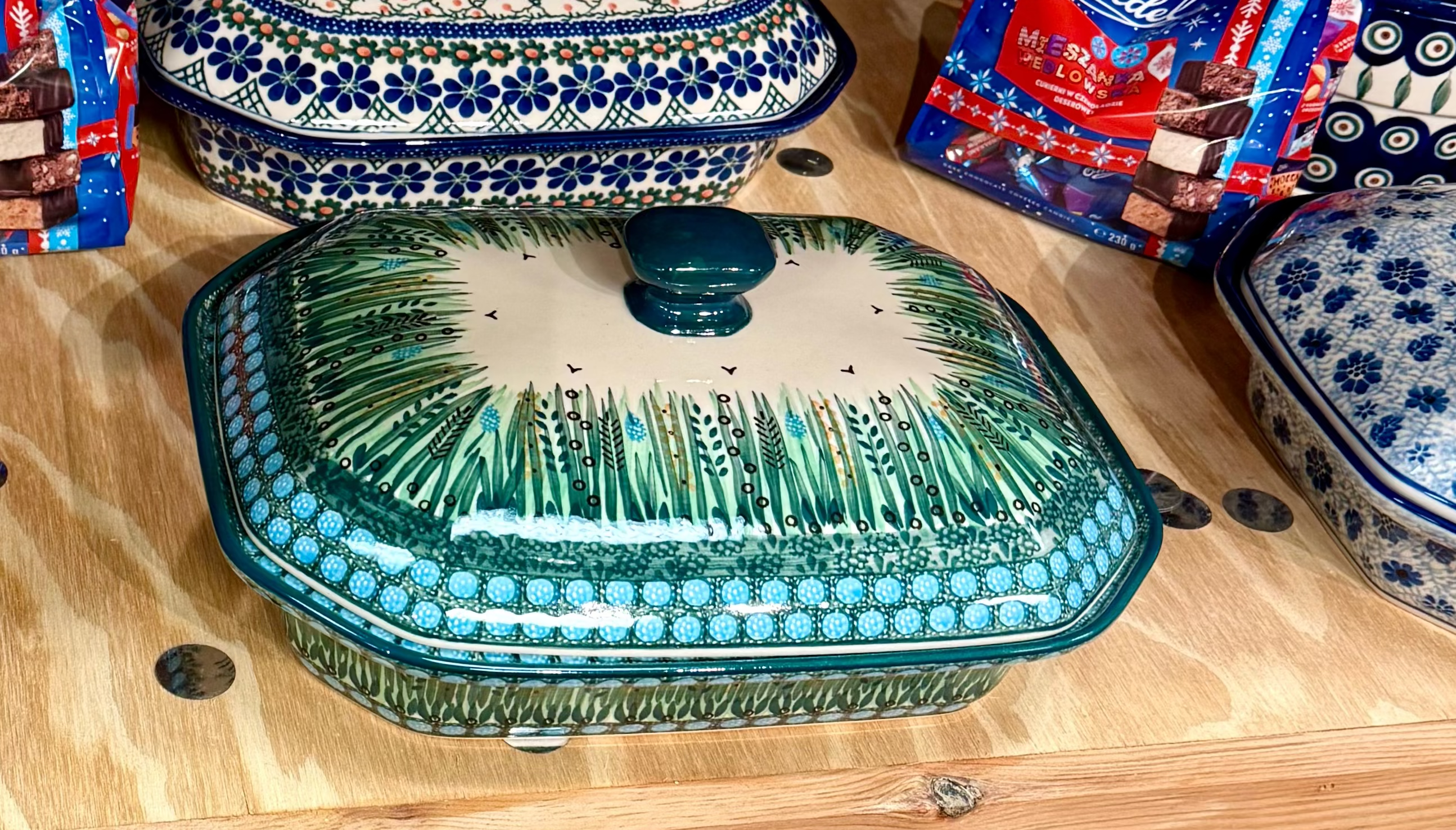 Polish Pottery Unikat 803 Covered Dish