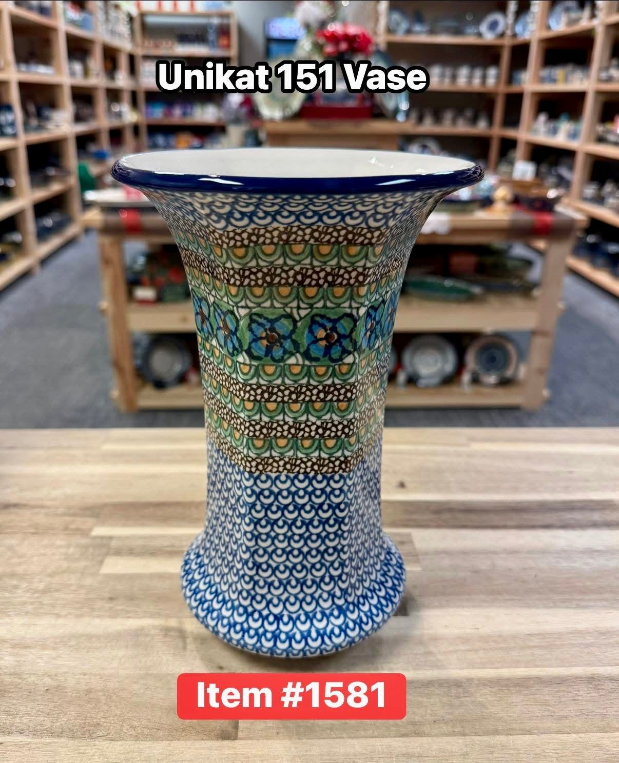 Polish Pottery Unikat 151 Vase