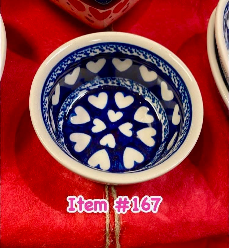 Polish Pottery Traditional(Hearts) Ramekin