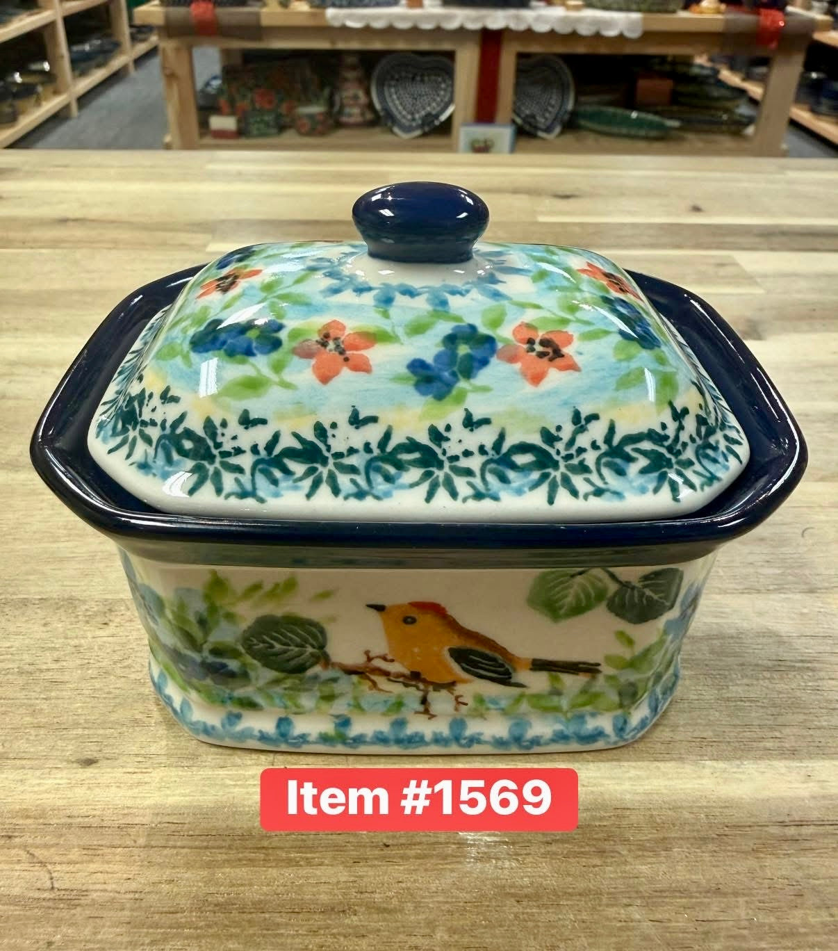 Polish Pottery Unikat 5098 Trinket Box