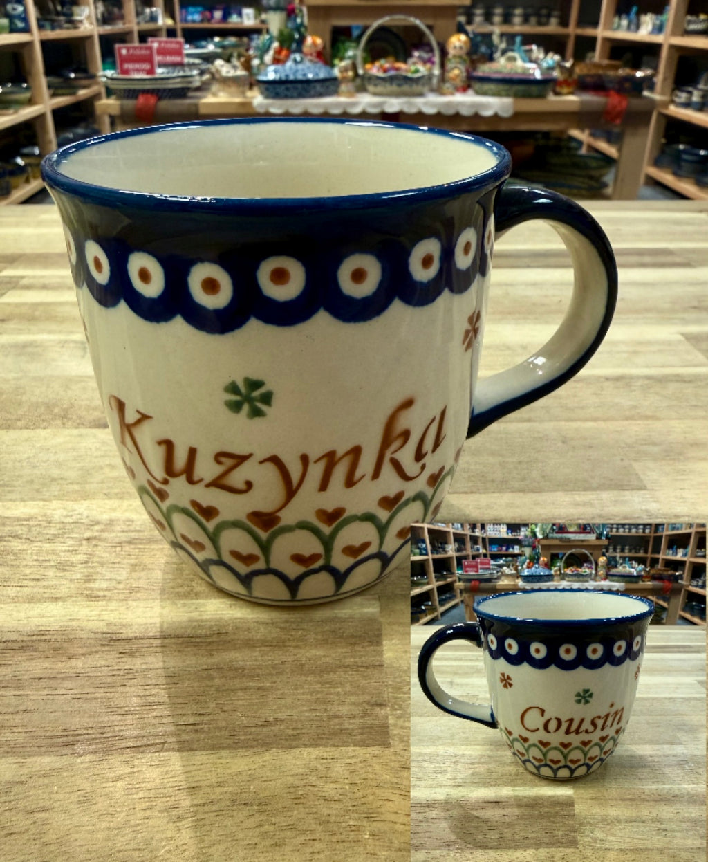 Polish Pottery Kuzynka/Cousin(Girl) Mug