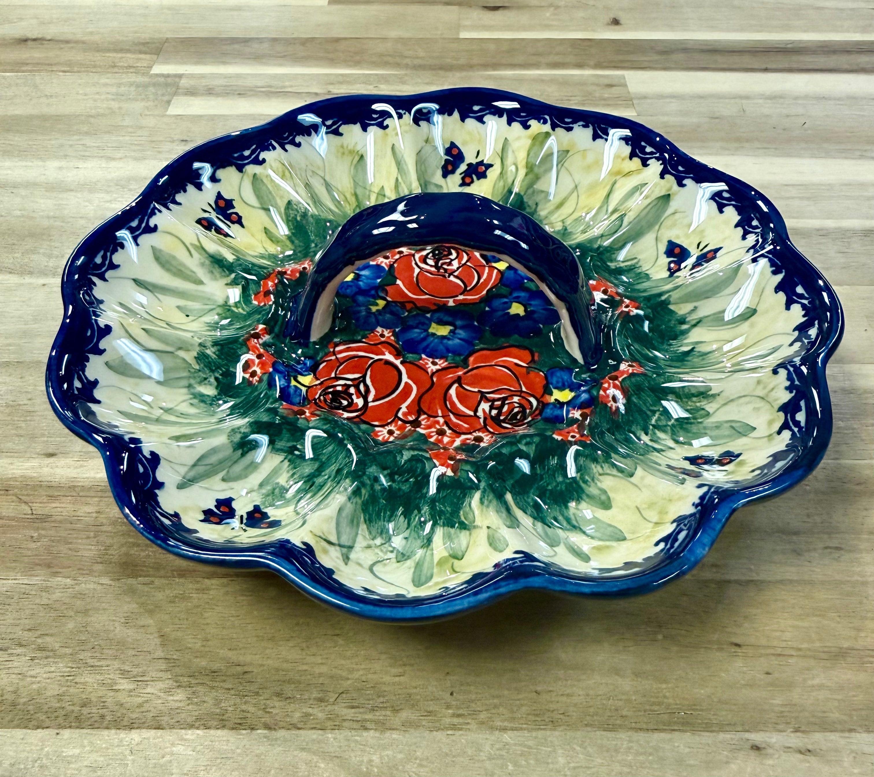 Polish Pottery Unikat CerRaf Egg Tray