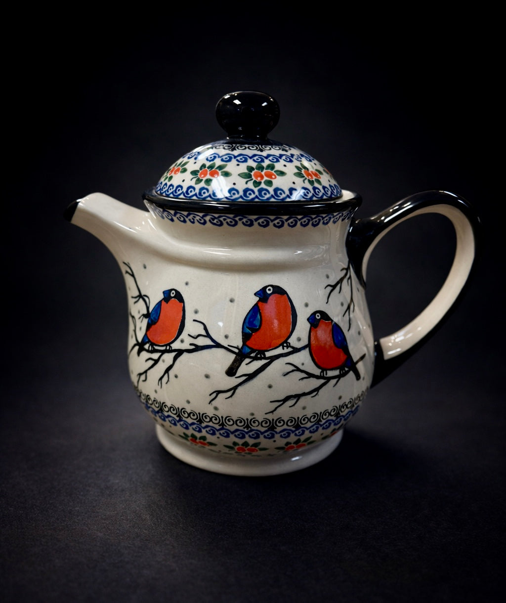 Polish Pottery Unikat CerRaf Coffee Pot