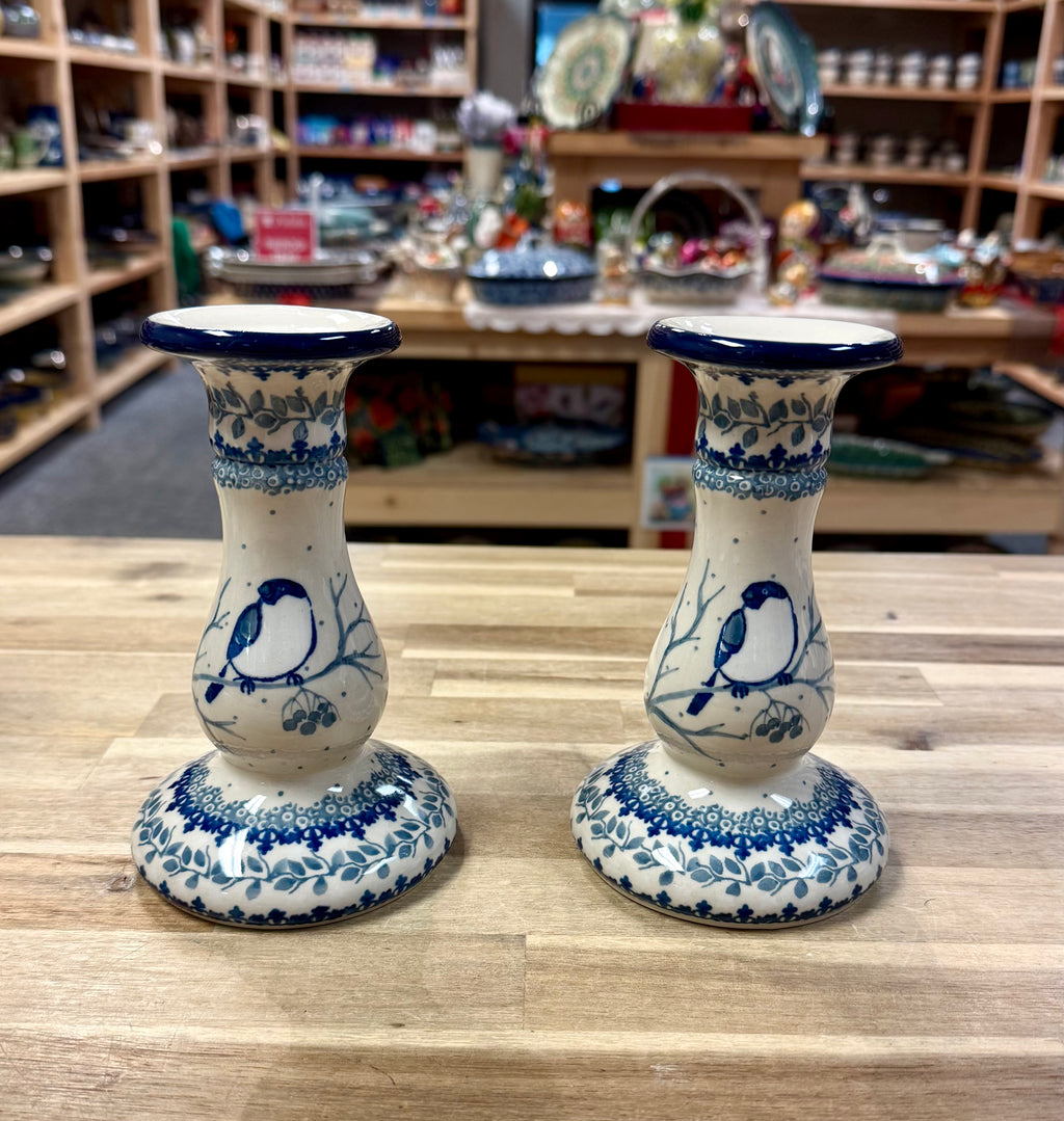 Polish Pottery Unikat 4830 Candlesticks