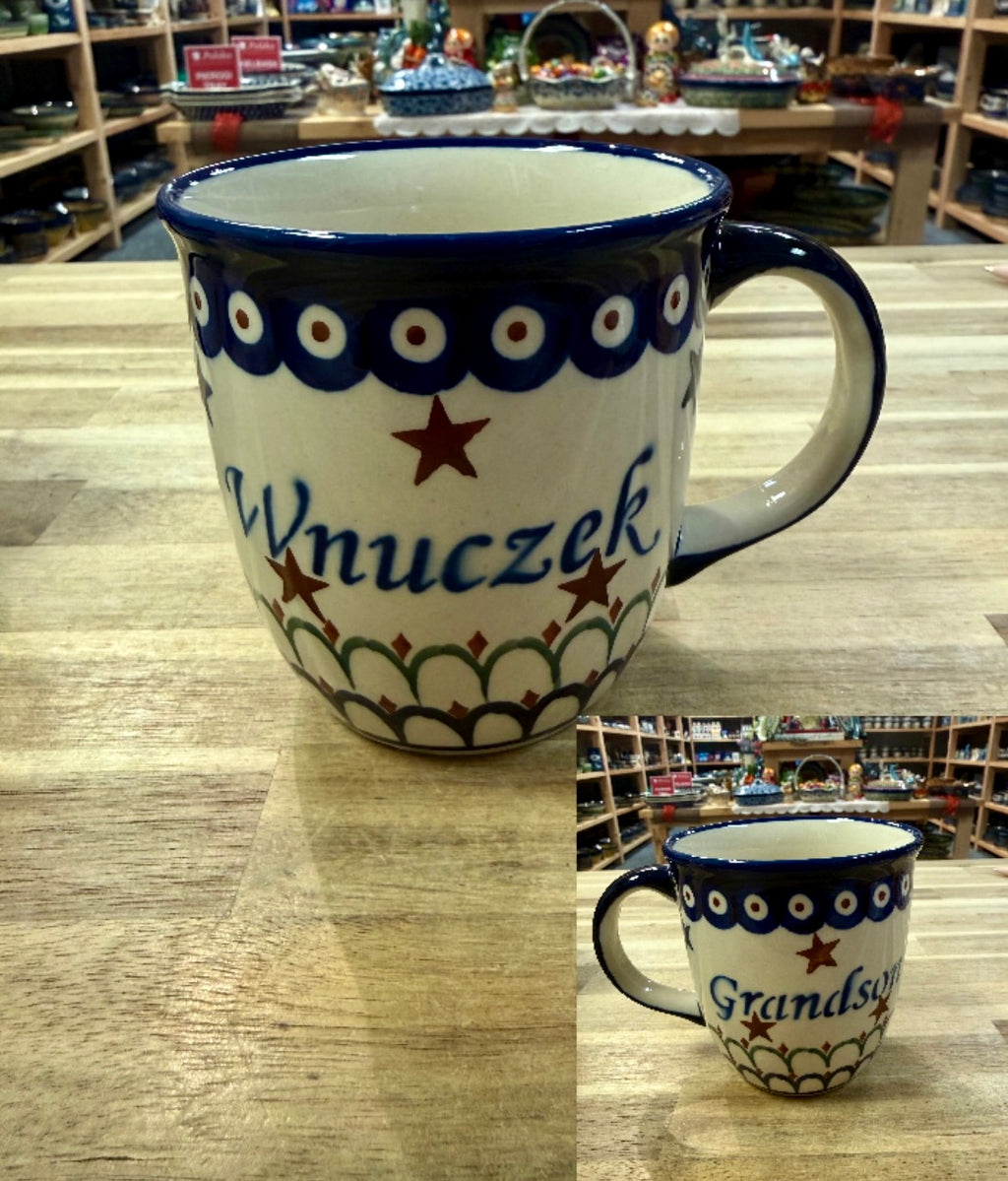 Polish Pottery Wnuczek/Grandson Mug