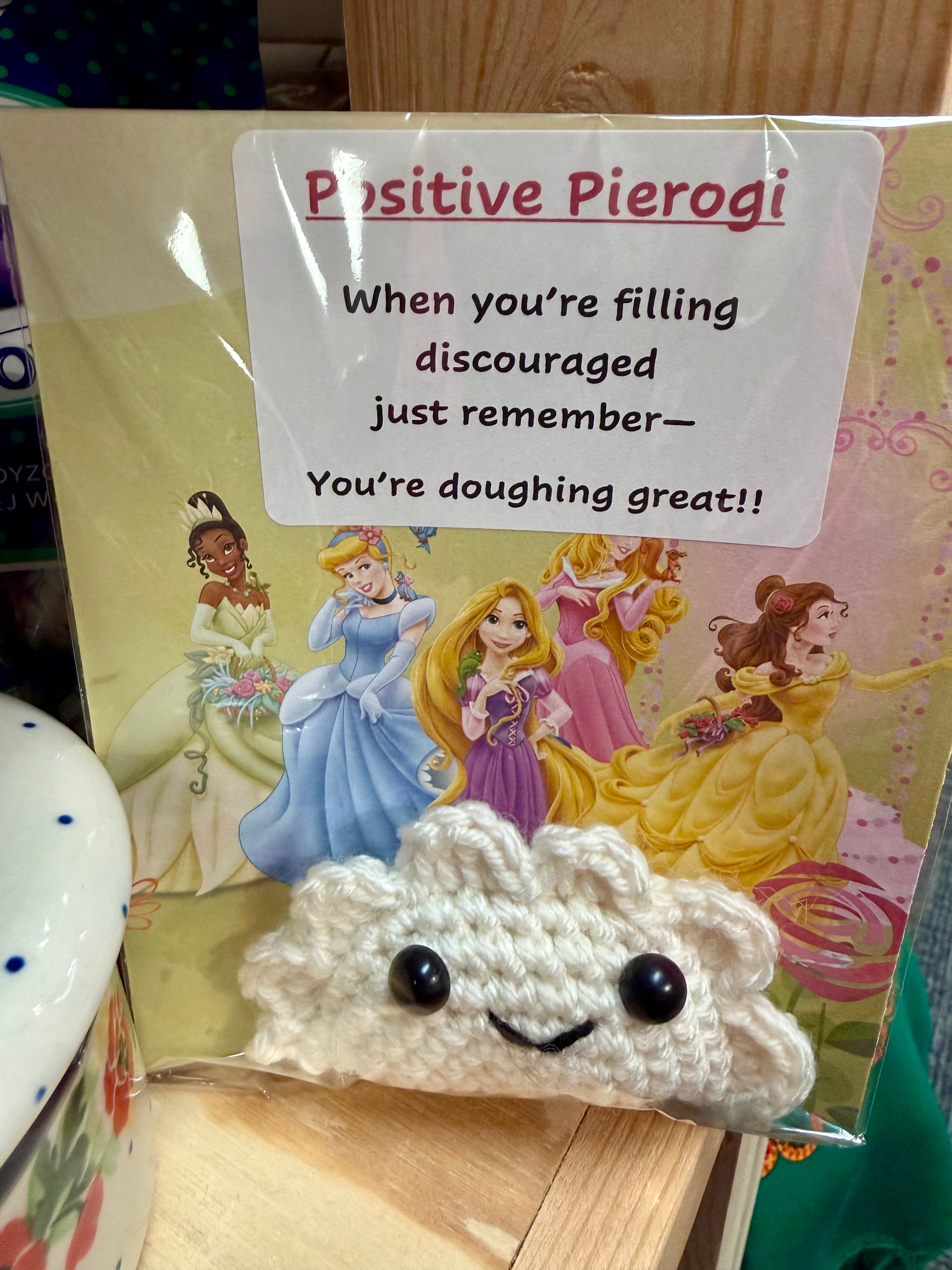 Positive Pierogi(Hand Crocheted)