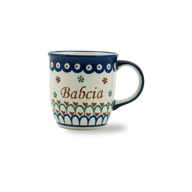 Polish Pottery Babcia/Grandma Mug