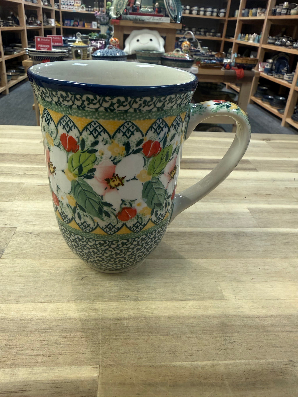 Polish Pottery Tall Mug - Unikat 4812- Level 5