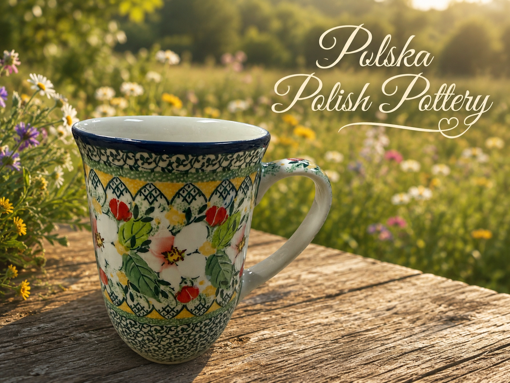 Polish Pottery Tall Mug - Unikat 4812- Level 5