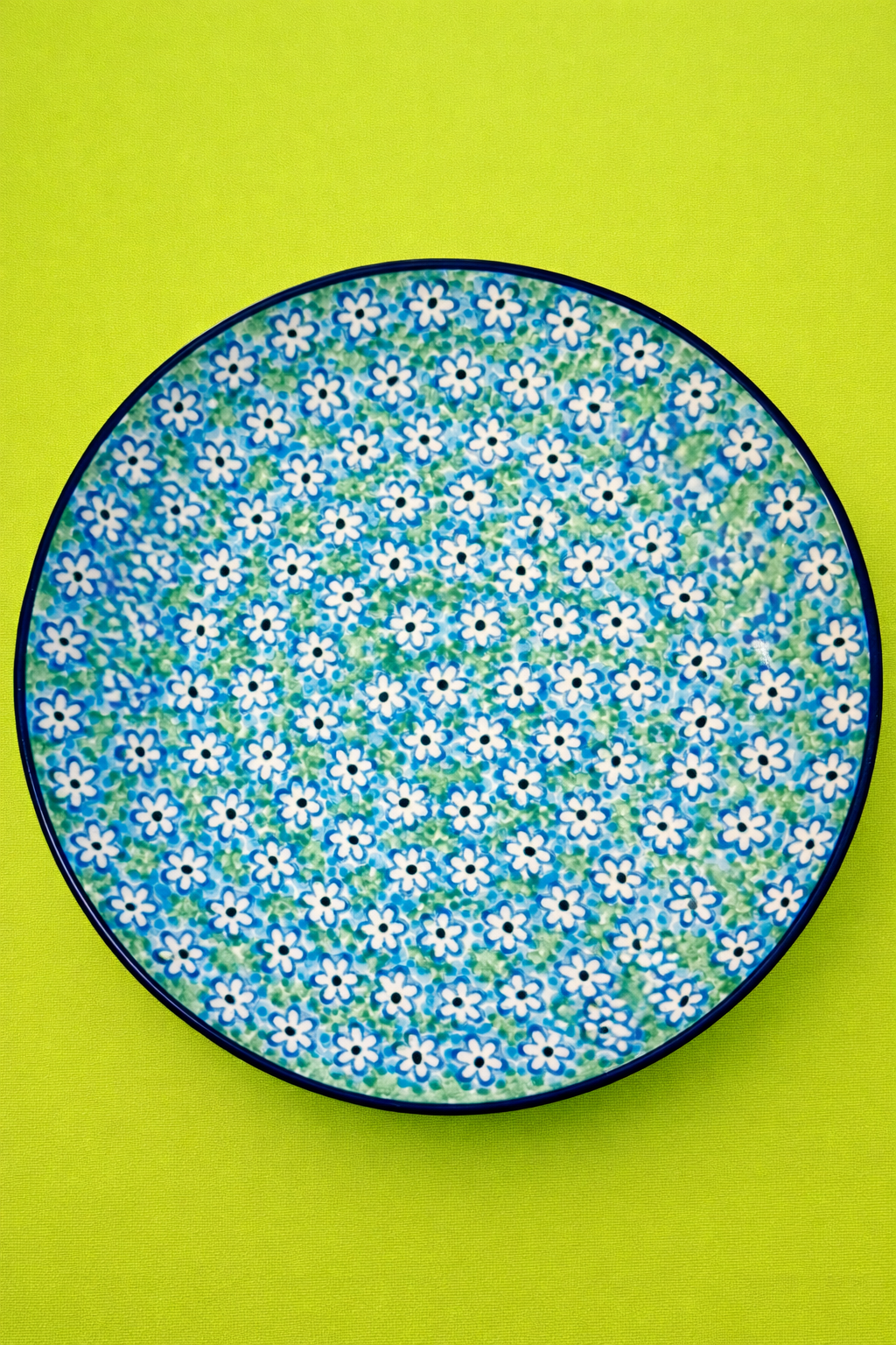 Polish Pottery Traditional(Fresh Flowers) Salad Plate