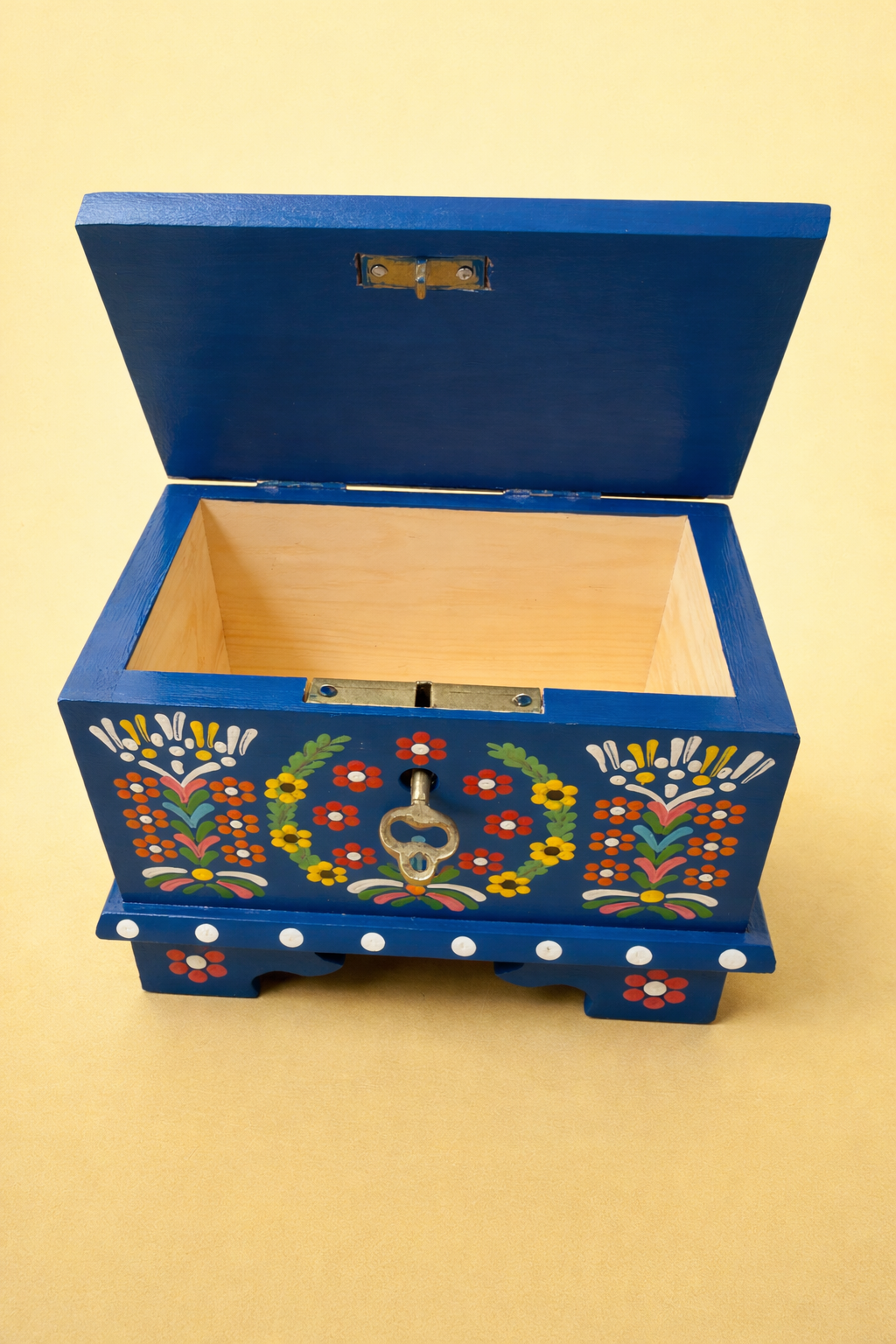 Handcrafted from Poland Wooden Keepsake Locking Box