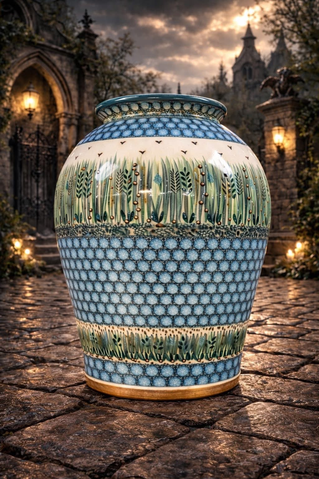 Polish Pottery Unikat 803 Jumbo Vase