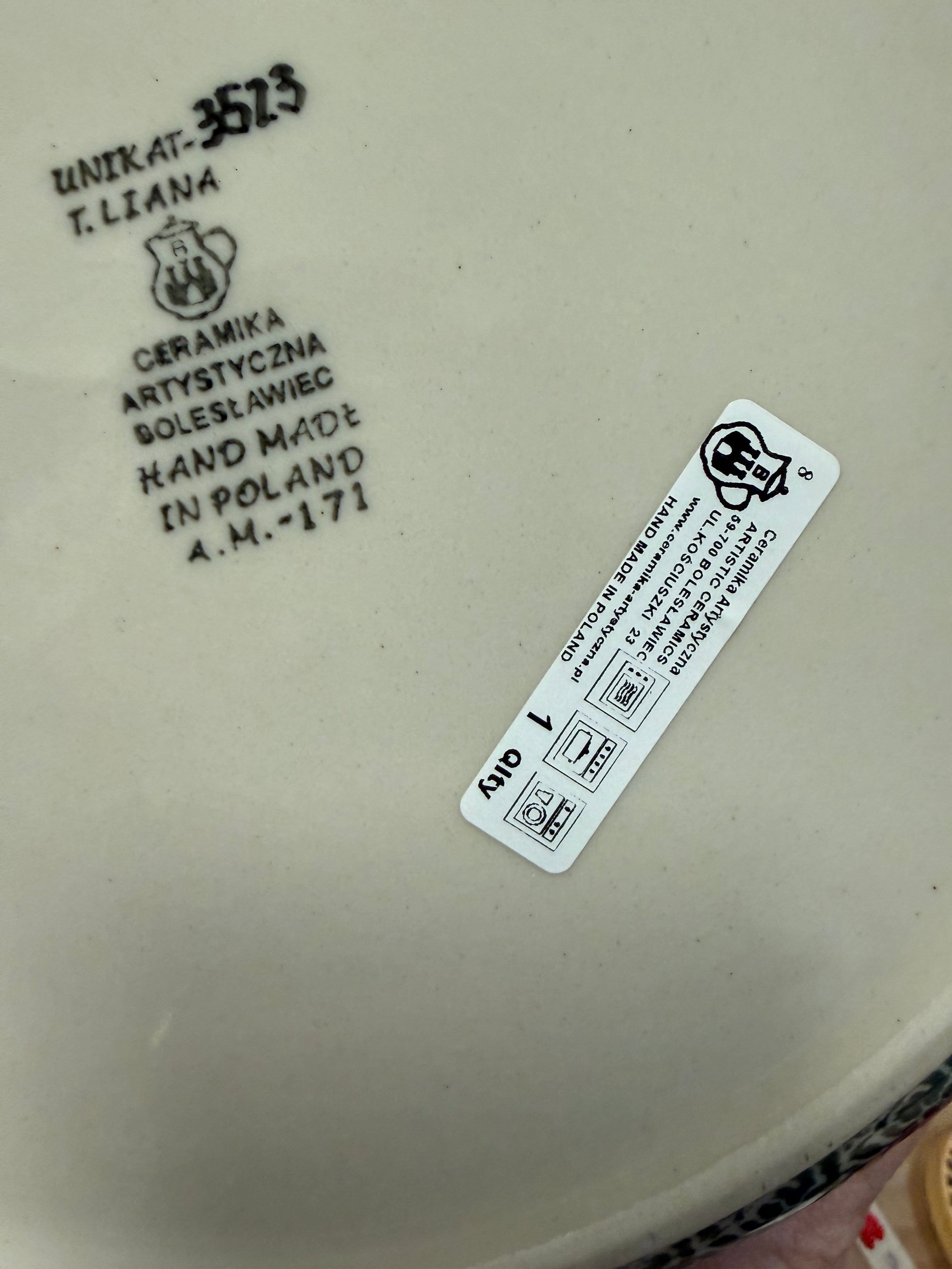 Polish Pottery Unikat 3523 Kielbasa Dish