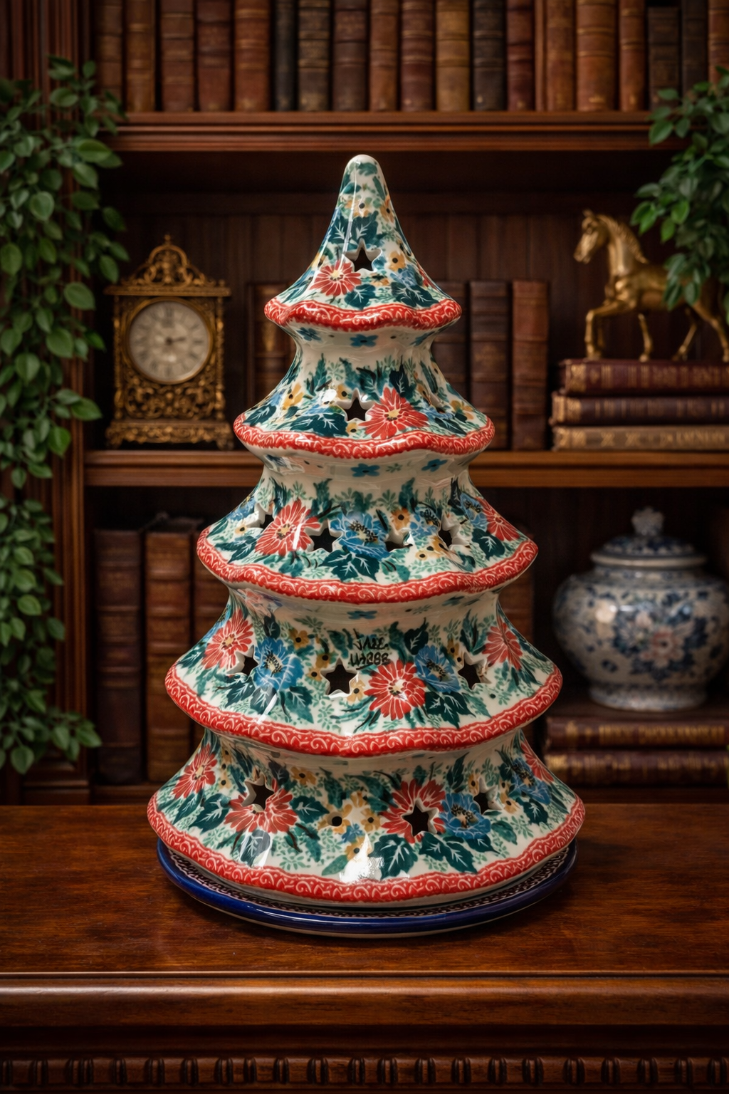 Polish Pottery Unikat 4055 Votive Tree