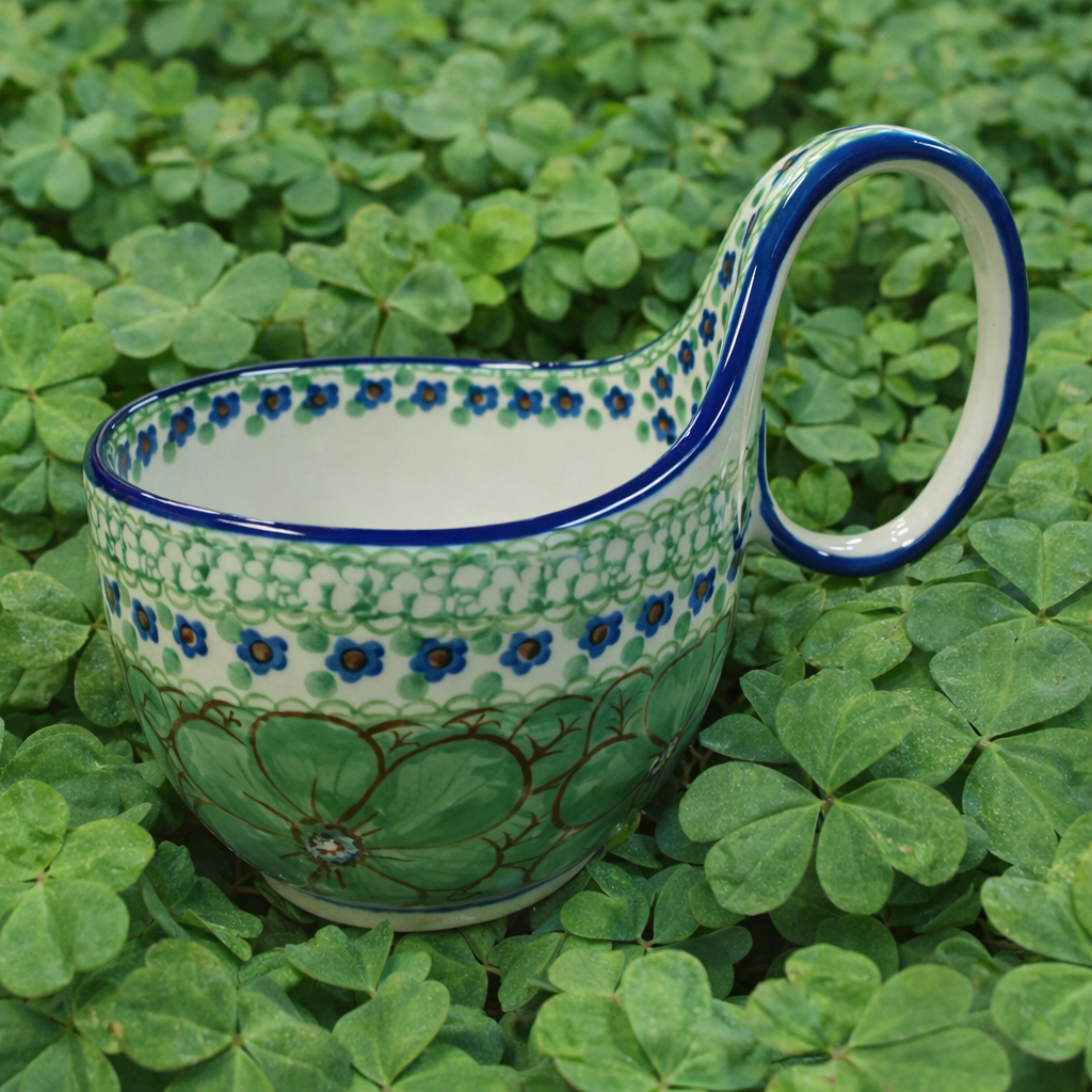 Polish Pottery Unikat 408D Soup Mug