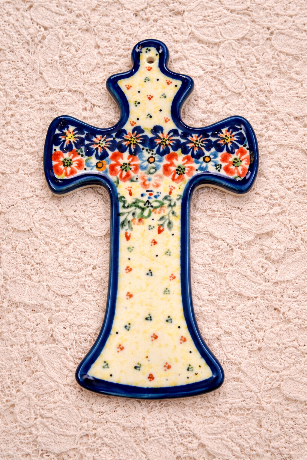 Polish Pottery Unikat Cross