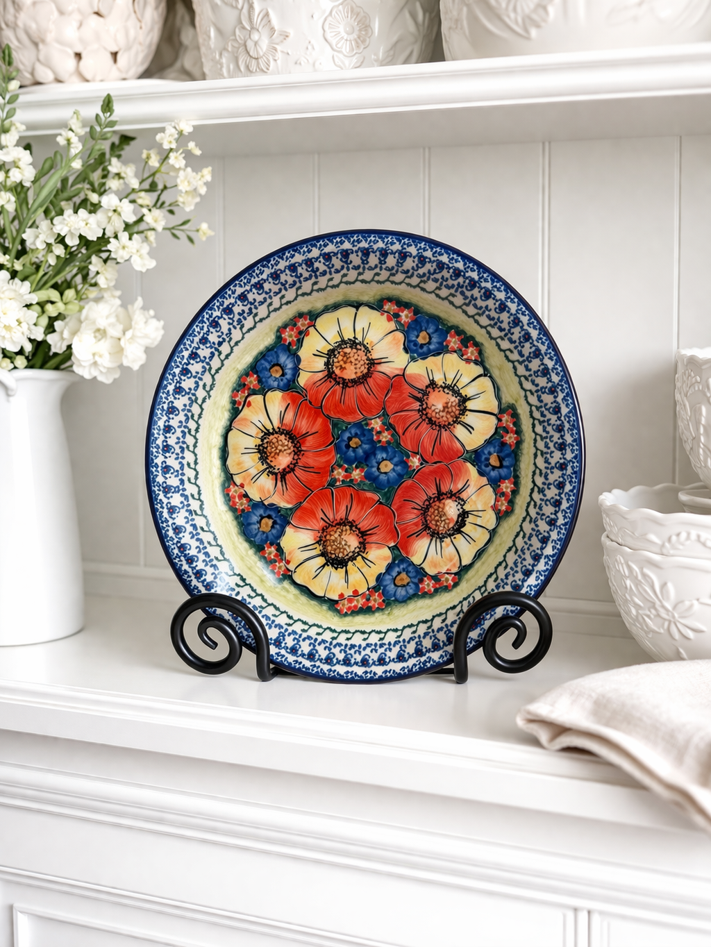Polish Pottery Unikat CerRaf Dinner Plate