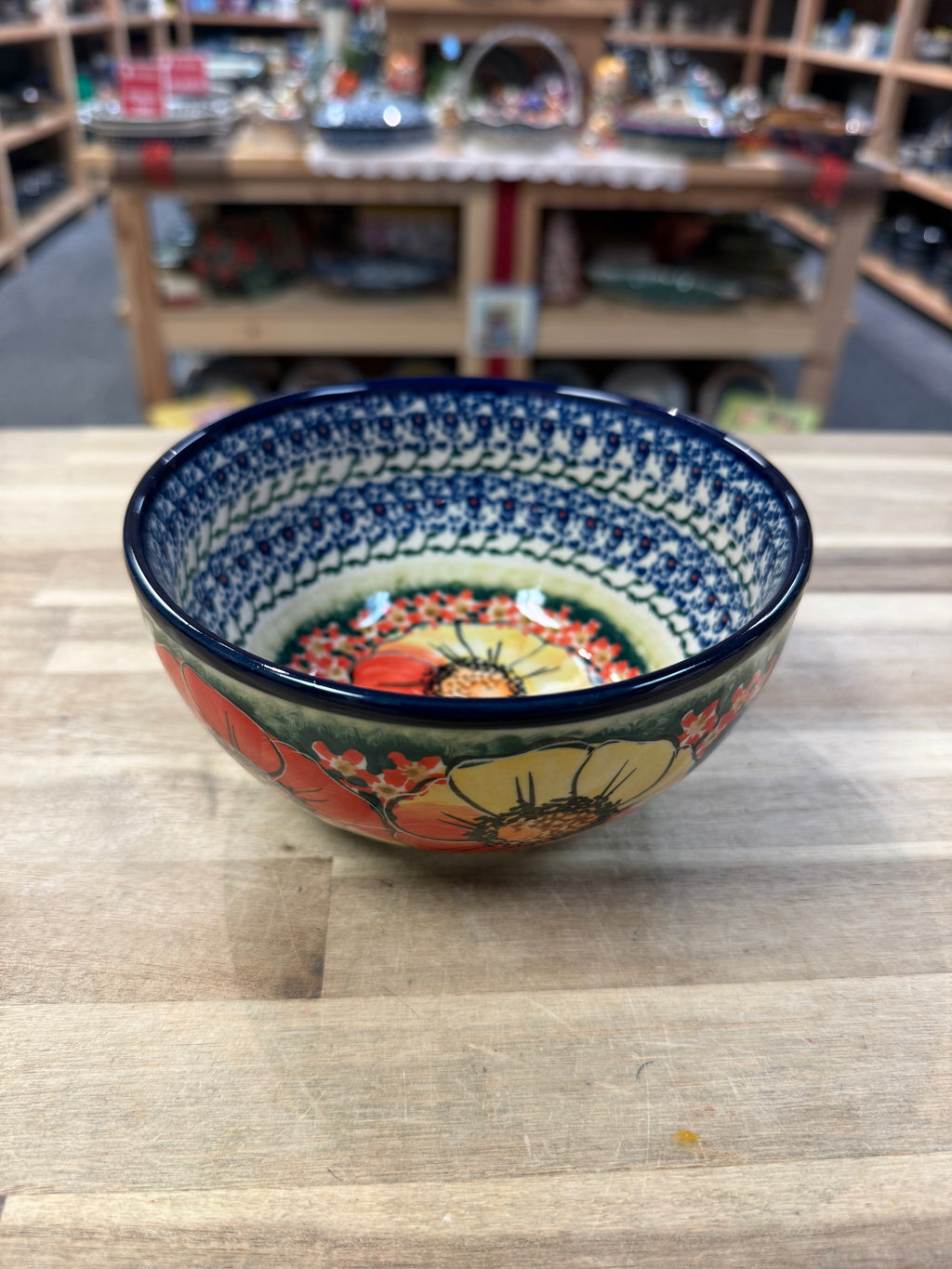Polish Pottery Unikat CerRaf Salad Bowl