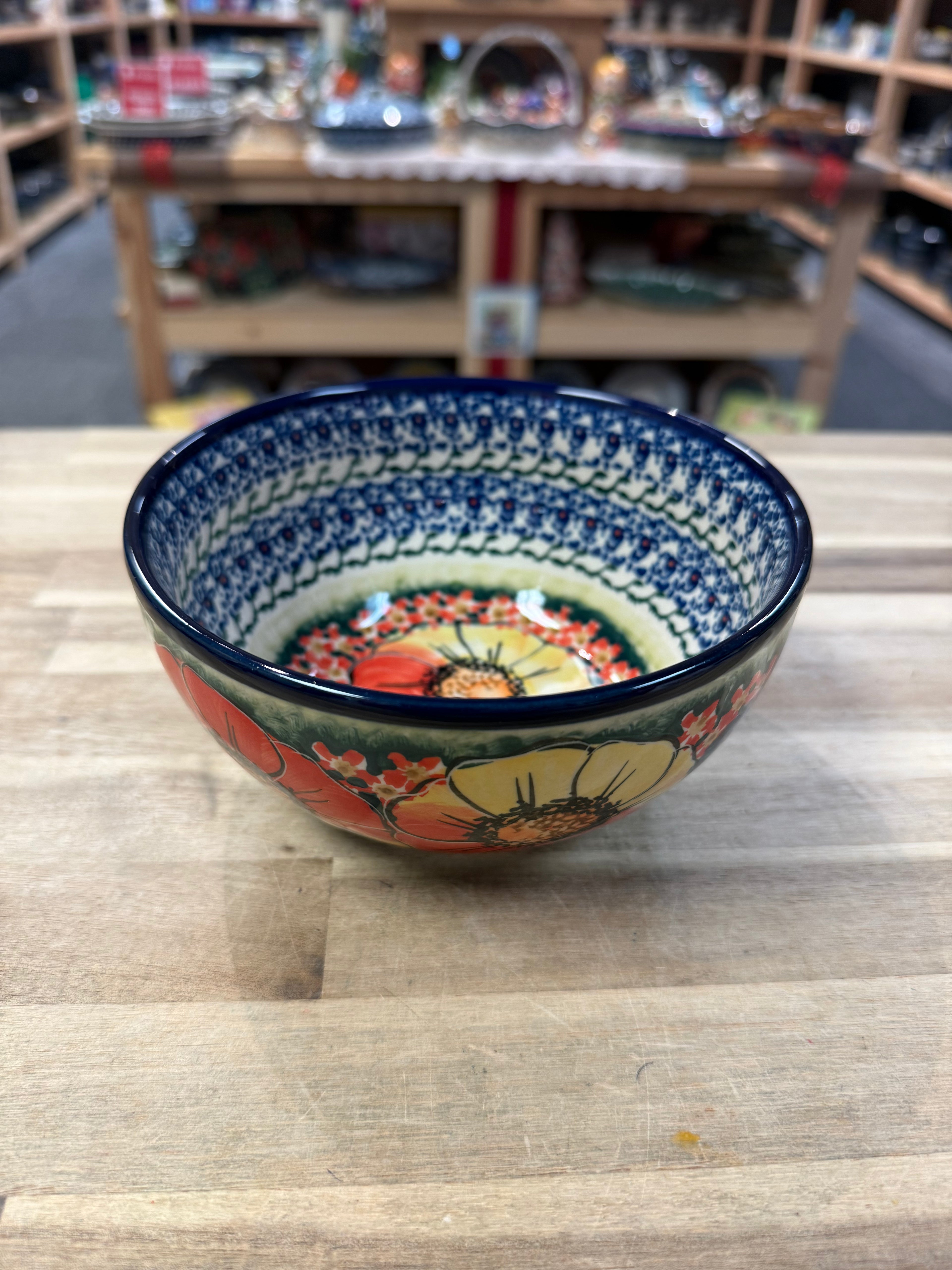 Polish Pottery Unikat CerRaf Salad Bowl