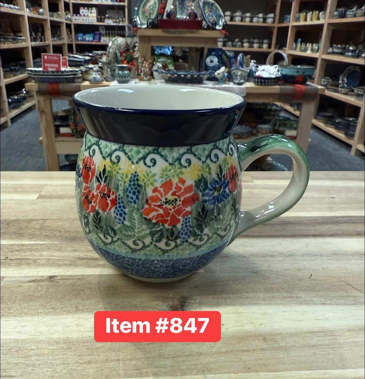 Polish Pottery Unikat 4610 16oz Bubble Mug