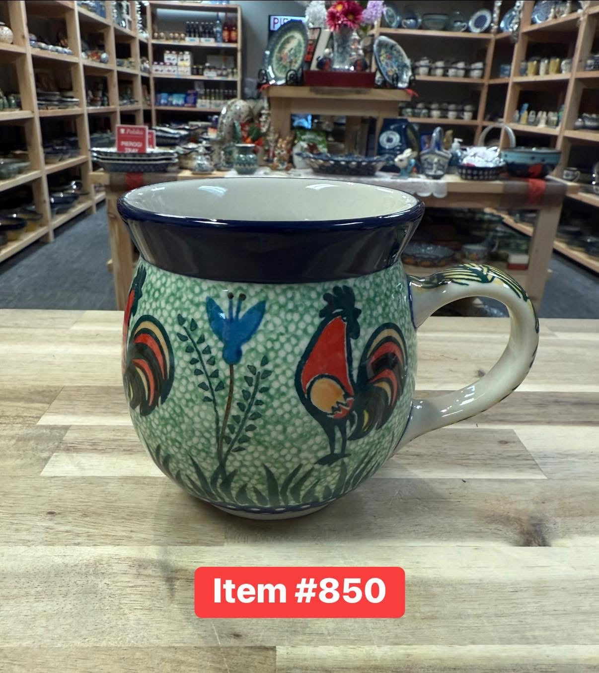 Polish Pottery Unikat 2663 16oz Bubble Mug