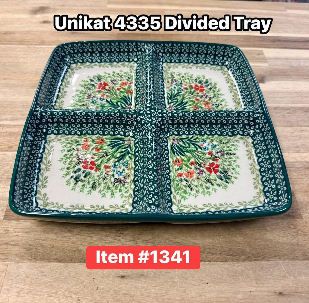 Polish Pottery Unikat 4335 Divided Server