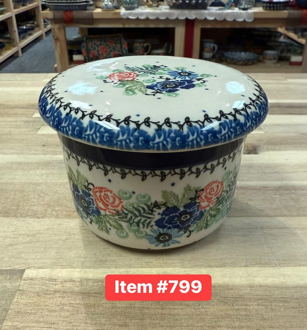 Polish Pottery Traditional( Flwr Sprig) Butter Crock
